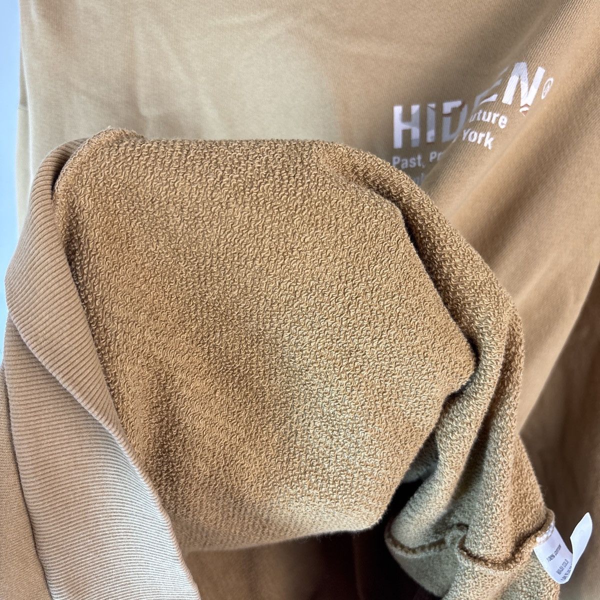 HIDDEN Hidden NY Camo Logo Hoodie Sand Sweater Rare SS21 Sweatshirt Size US L / EU 52-54 / 3 - 11 Thumbnail