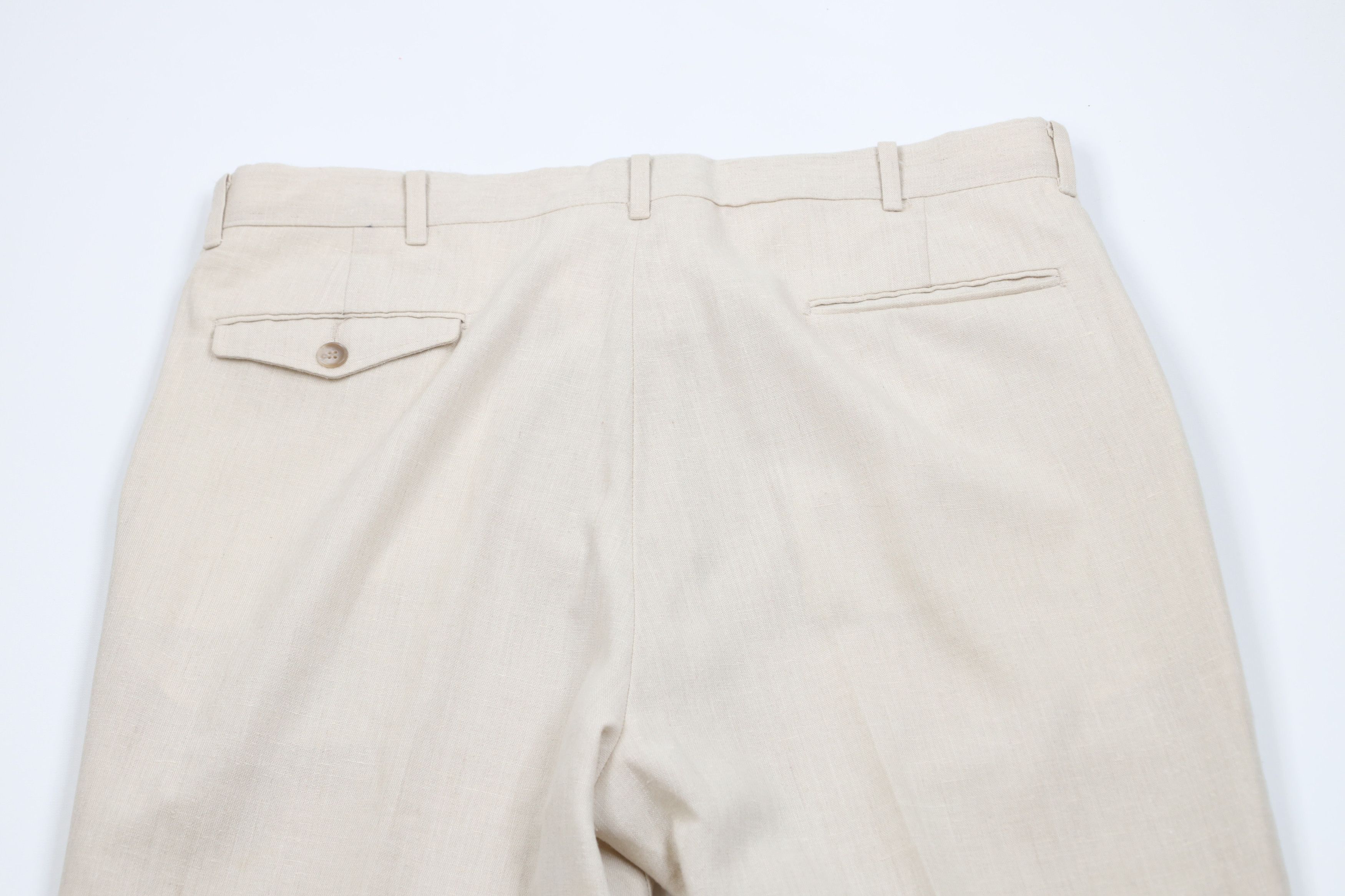 Vintage Vintage 70s Streetwear Fleck Linen Wide Leg Chino Pants USA Size US 36 / EU 52 - 12 Thumbnail