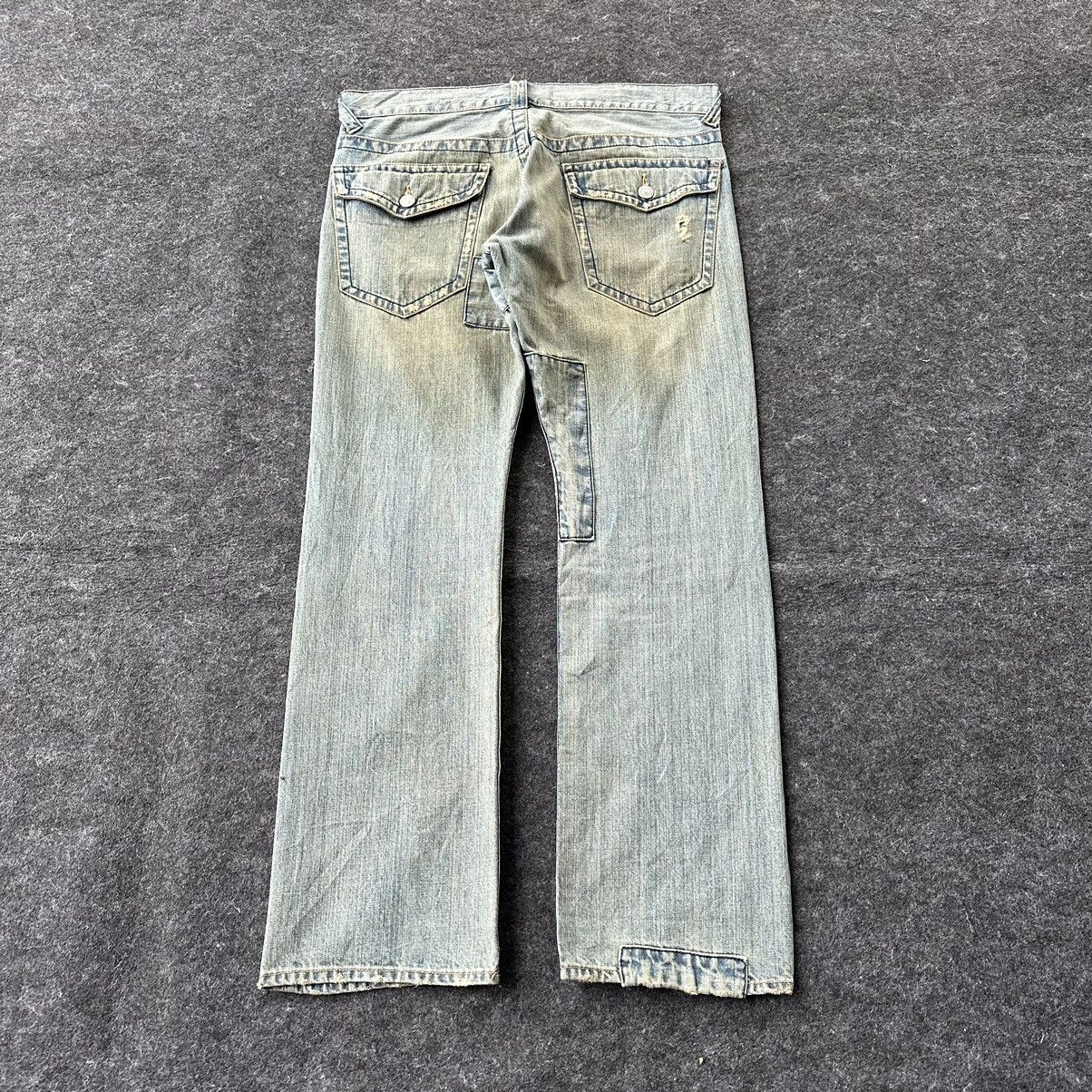 Takeo Kikuchi Vintage Takeo Kikuchi Japan Patchwork Denim 36x32 D657 Size US 36 / EU 52 - 5 Thumbnail