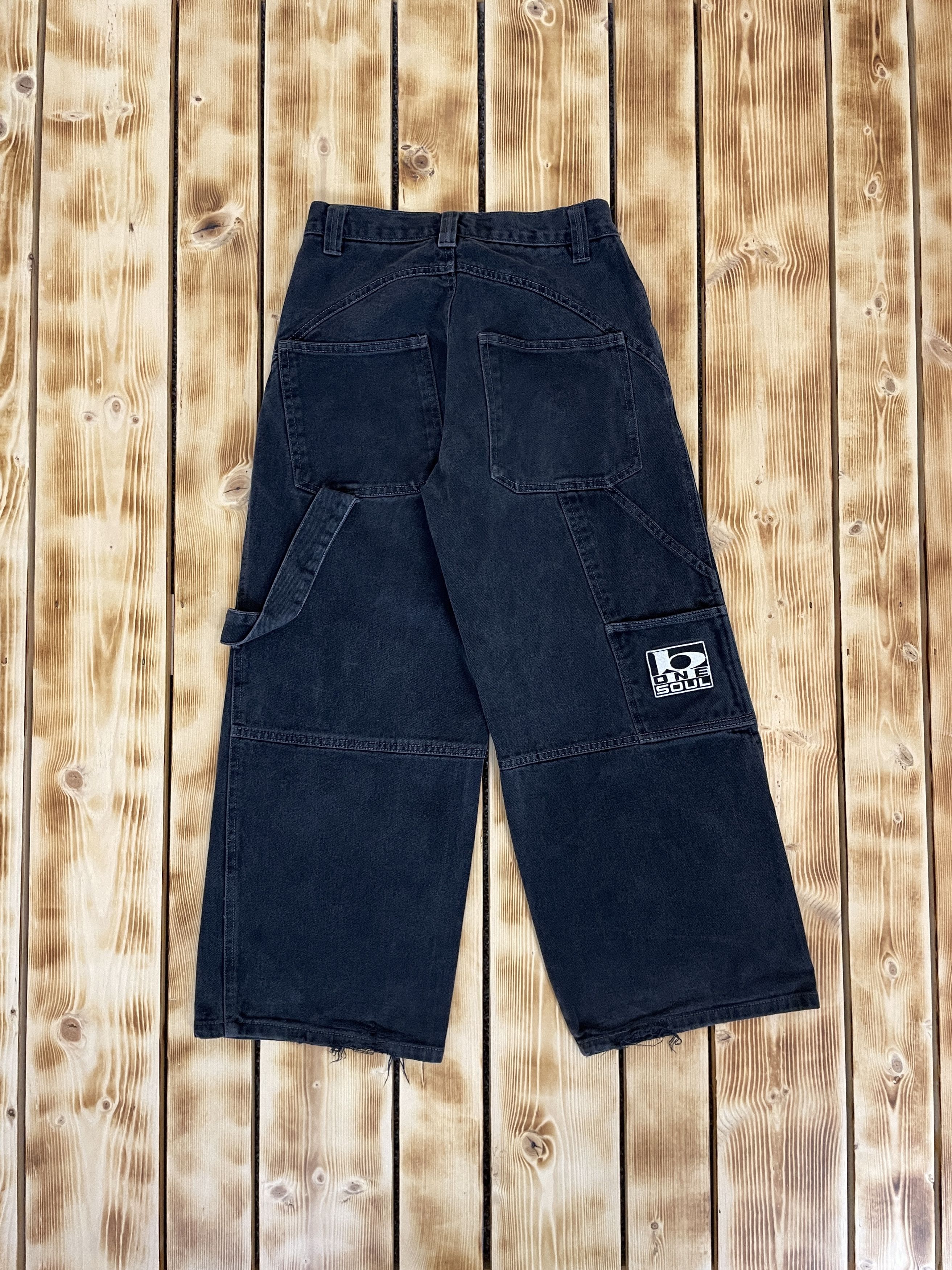 Japanese Brand RARE Vintage B One Soul Raver Baggy Jeans Rap Hip Hop Skate Size US 28 / EU 44 - 2 Thumbnail