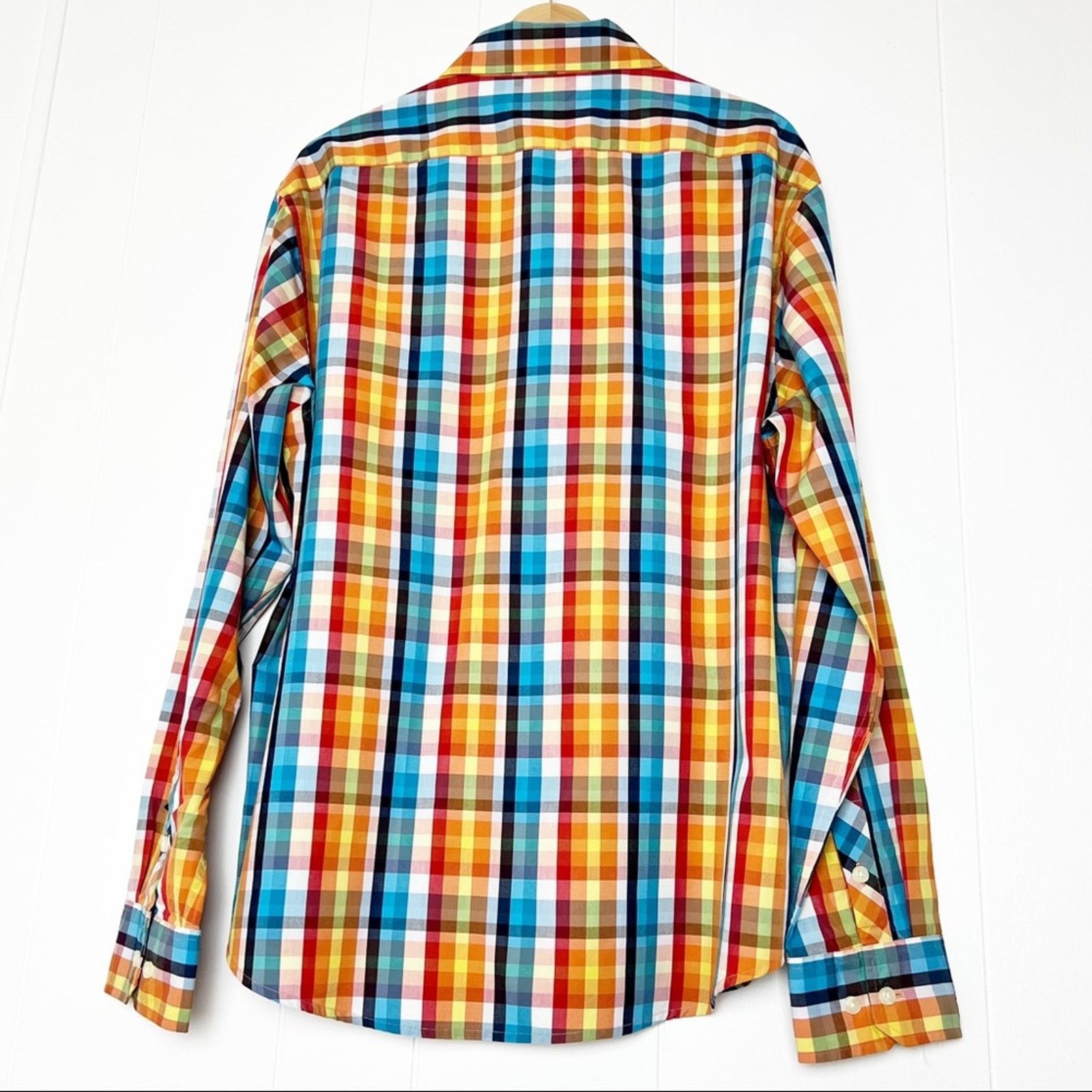 Original Penguin Penguin Bright Multi Check Button Up Shirt Men’s Size XL Size US XL / EU 56 / 4 - 5 Thumbnail