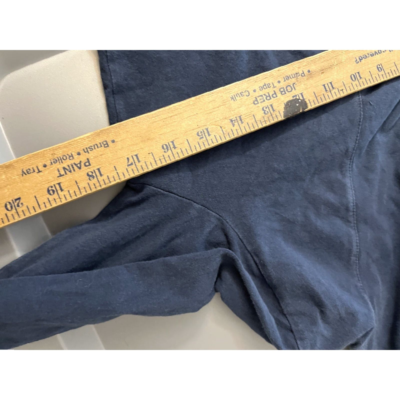 Banana Republic BANANA REPUBLIC V-Neck Hoodie Women’s Medium Navy Blue Pullover Sweater Long Sleeve Cotton Spandex Size M / US 6-8 / IT 42-44 - 5 Thumbnail