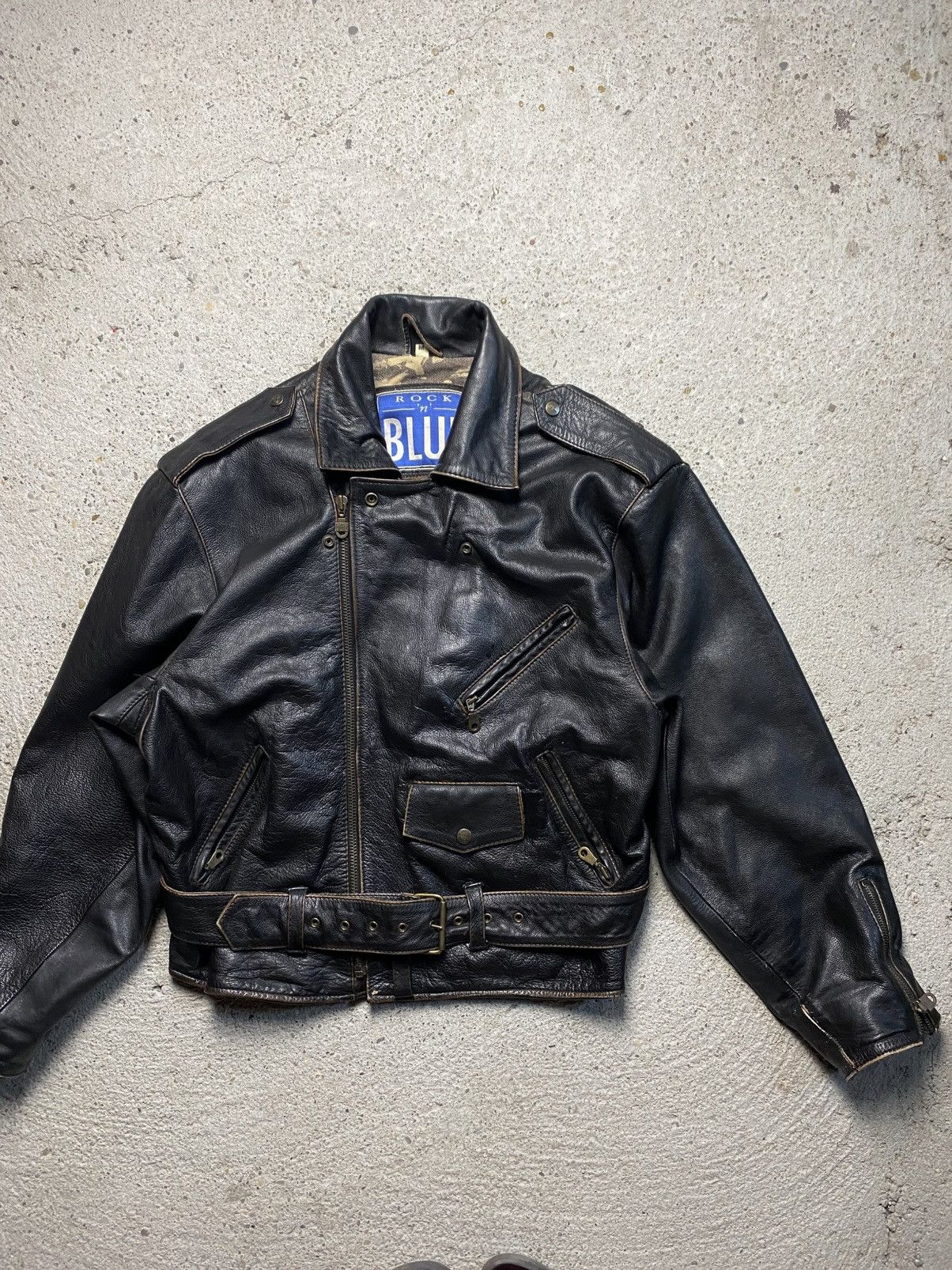 archive high neck doublezip jacket opium 00's archive zip black