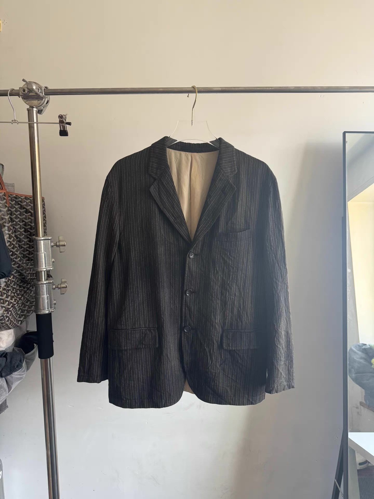 Comme des Garcons Comme des Garçons Homme 04AW Tie-Dye Pleated Blazer Q17 Size 46R - 1 Thumbnail