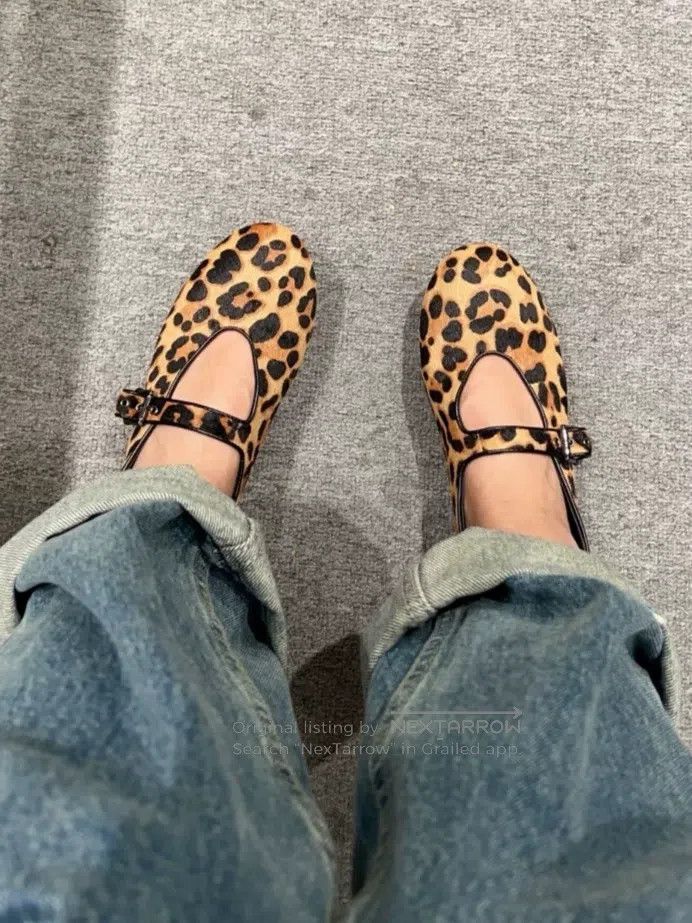 Alaia Alaia Women's Leopard Print Ballet Flats, Flat Size US 5.5 / IT 35.5 - 2 Thumbnail