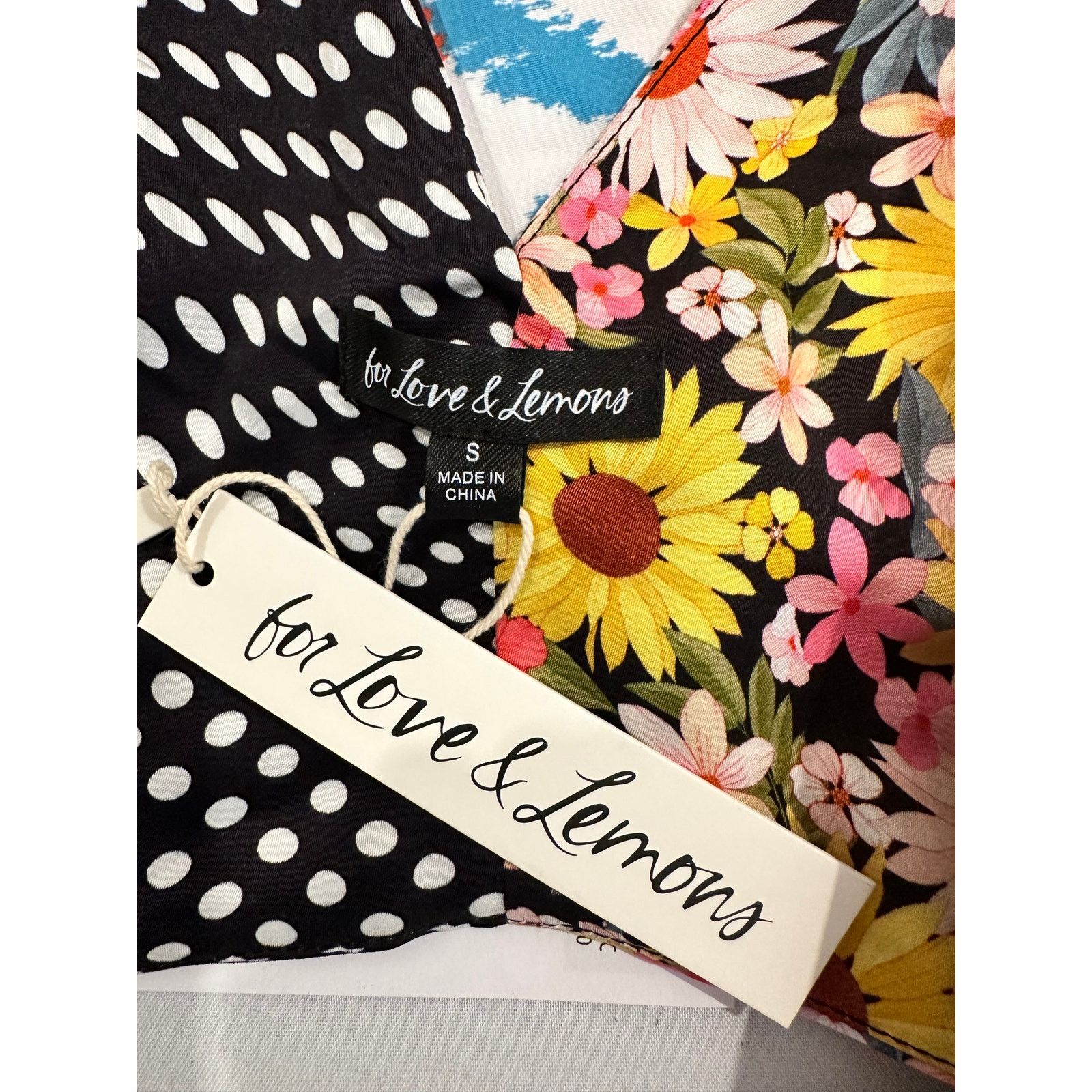 For Love & Lemons For Love & Lemons Daisy Polka Dot Tie Anya Crop Top S Size S / US 4 / IT 40 - 13 Thumbnail