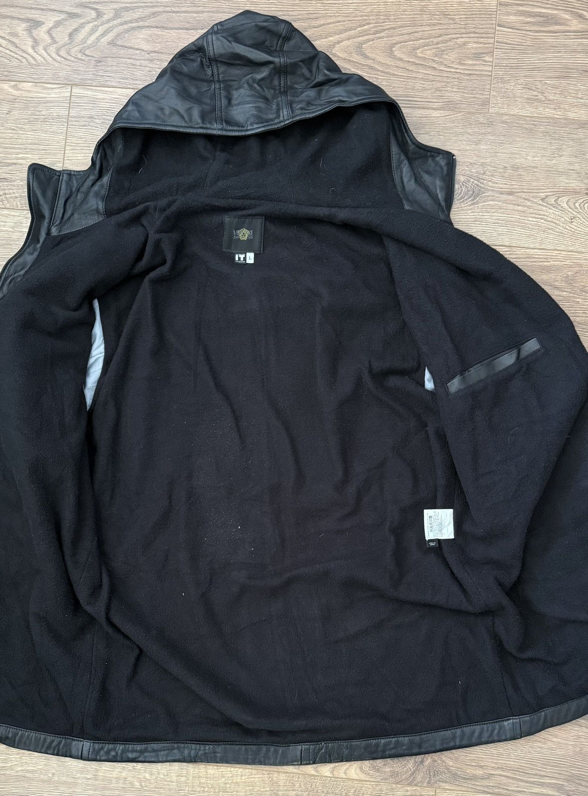 Versace Jeans Couture Vintage Versace Leather Jacket Black Size US L / EU 52-54 / 3 - 5 Thumbnail
