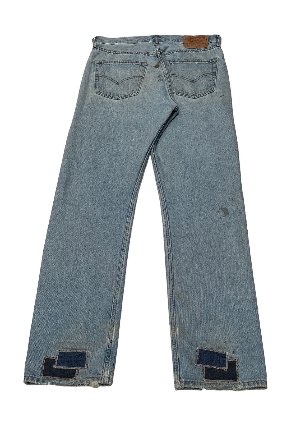 Levi's Vintage Brand Levi’s Made In Usa Patchwork Jeans 1990s Size US 30 / EU 46 - 2 Thumbnail
