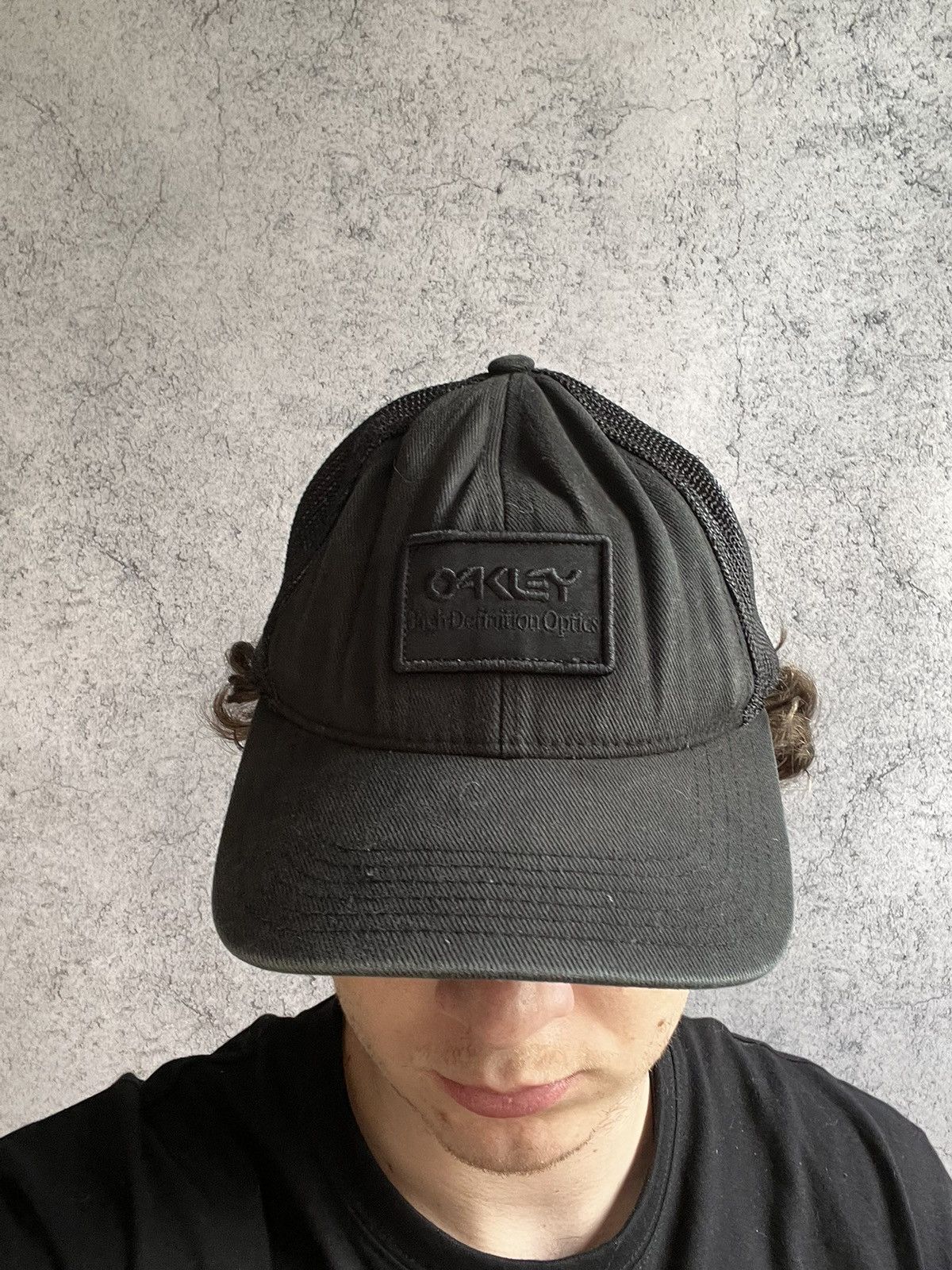 Oakley Oakley Men’s Trucker Cap Faded Hat Y2K Box Logo Size ONE SIZE - 3 Thumbnail