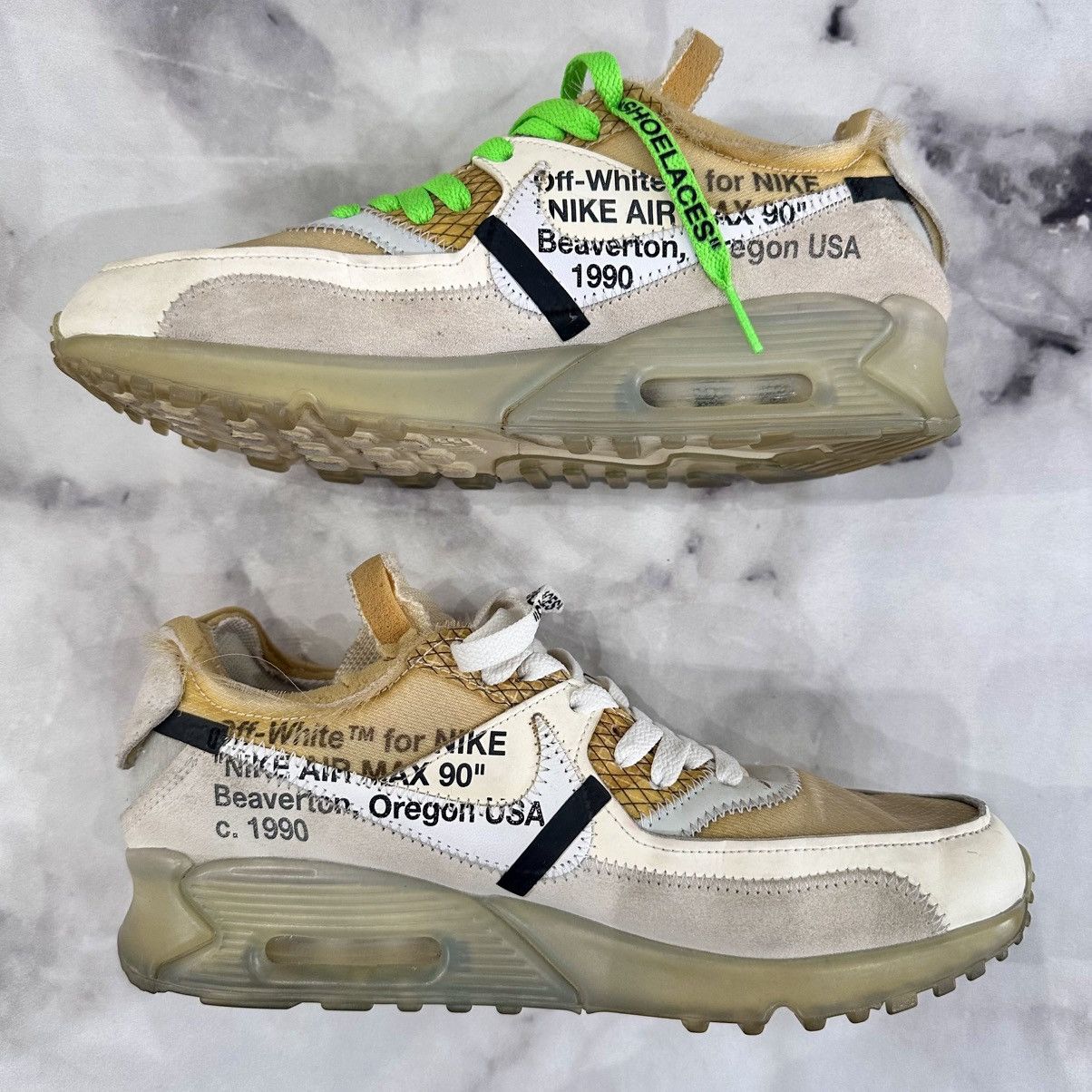 Nike × Off-White OFF_WHITE X NIKE AIR MAX 90 THE TEN SIZE MENS 7 WOMENS 8.5 Size US 7 / EU 40 - 1 Thumbnail