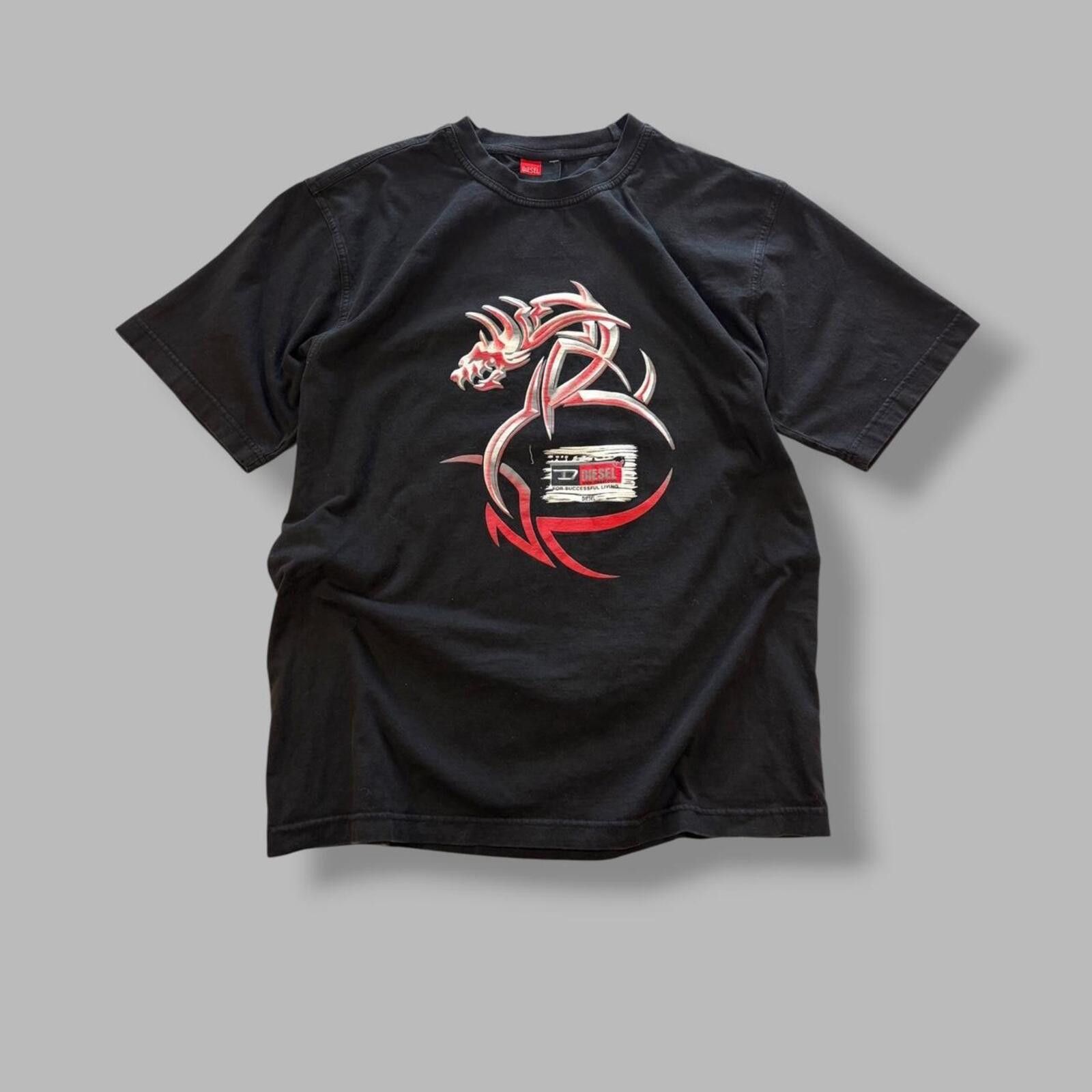 Diesel Y2K Diesel Dragon Tee Size US L / EU 52-54 / 3 - 1 Thumbnail