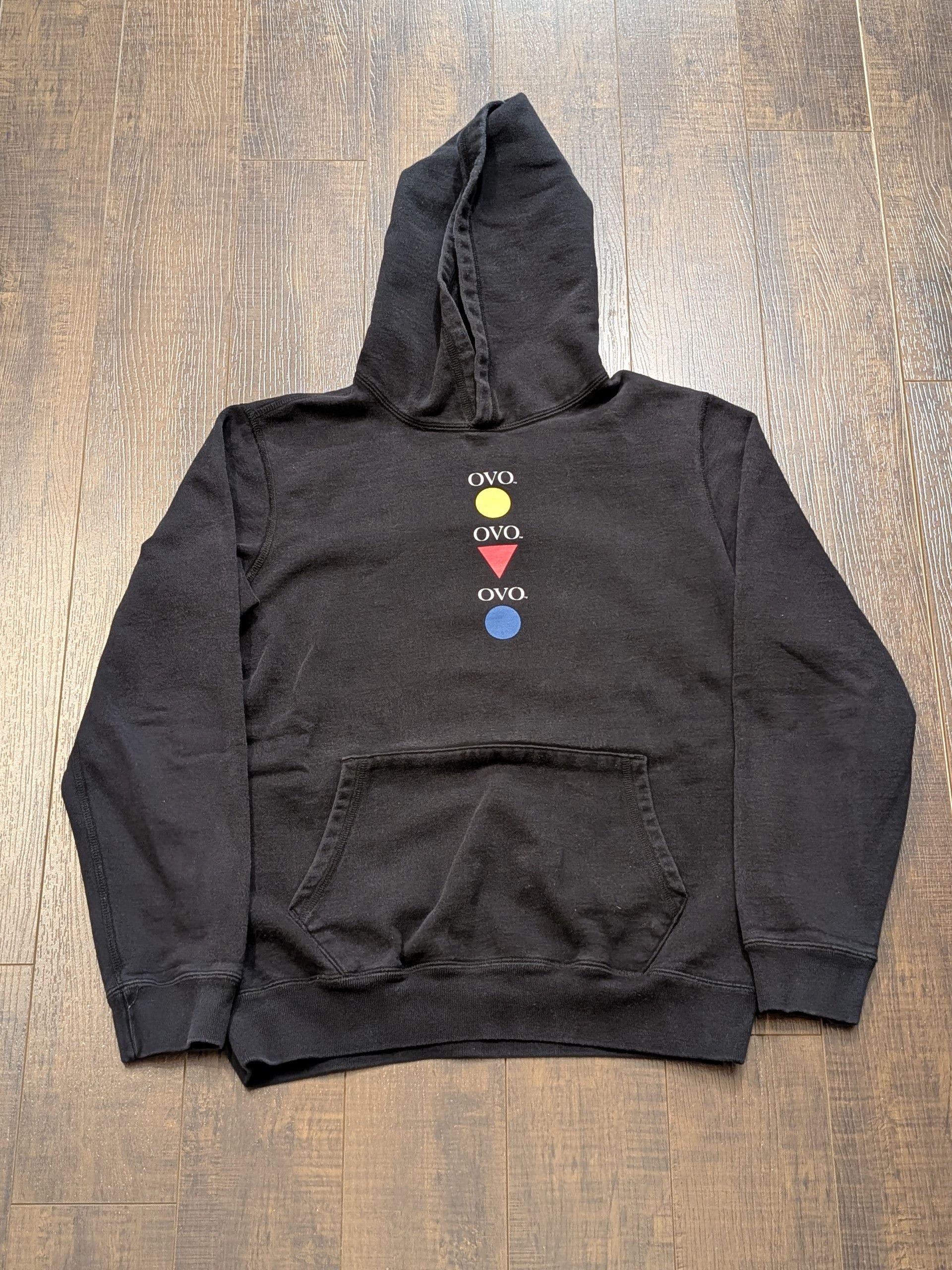 Octobers Very Own OVO Shapes Pullover Hoodie Made In Canada - Size 