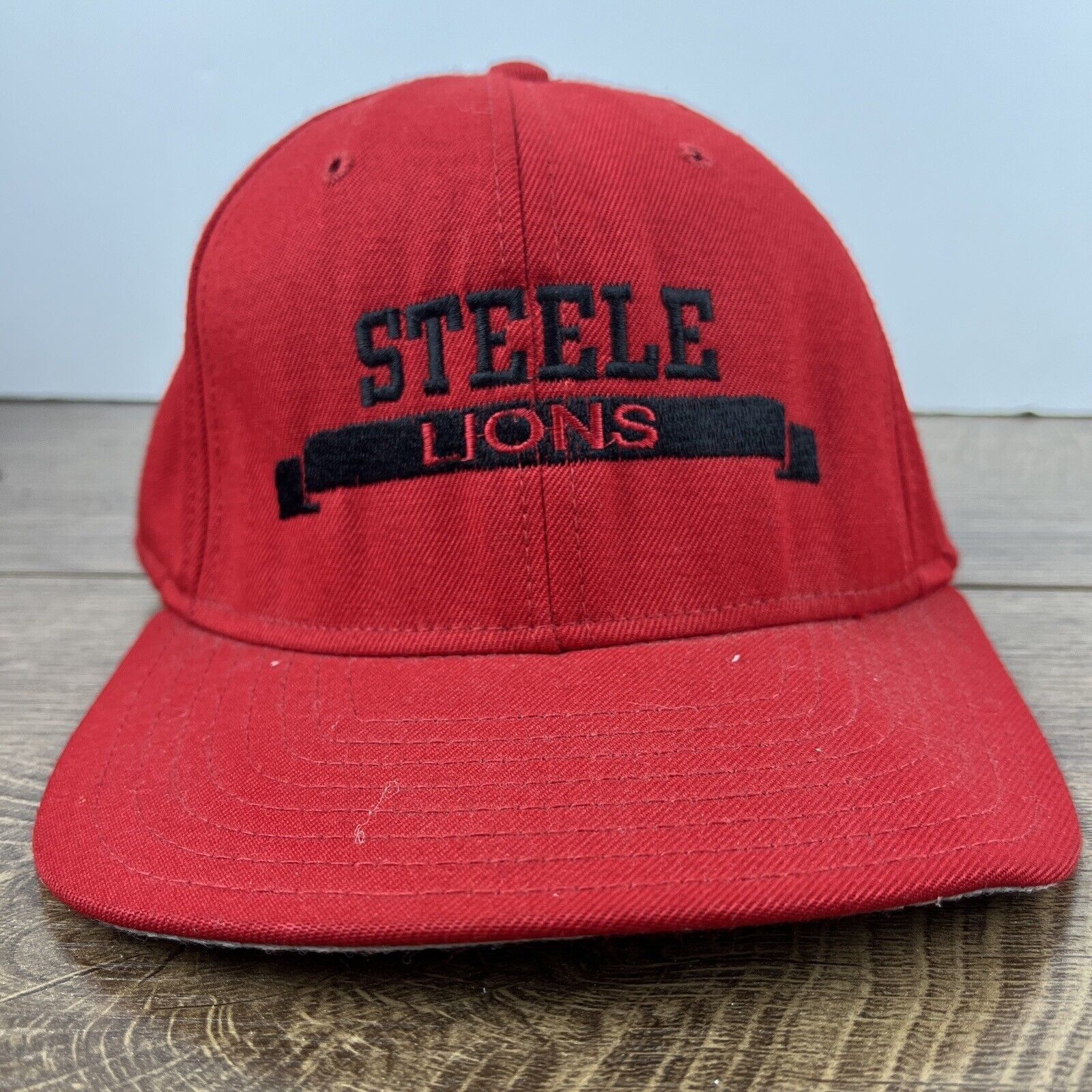 Other Steele Lions Hat Steele Red Hat Adjustable Adult Size Hat Re Size ONE SIZE - 4 Thumbnail