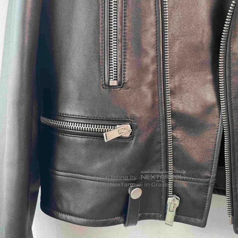 Saint Laurent Paris Saint Laurent Leather Moto Jacket. Size US L / EU 52-54 / 3 - 6 Thumbnail