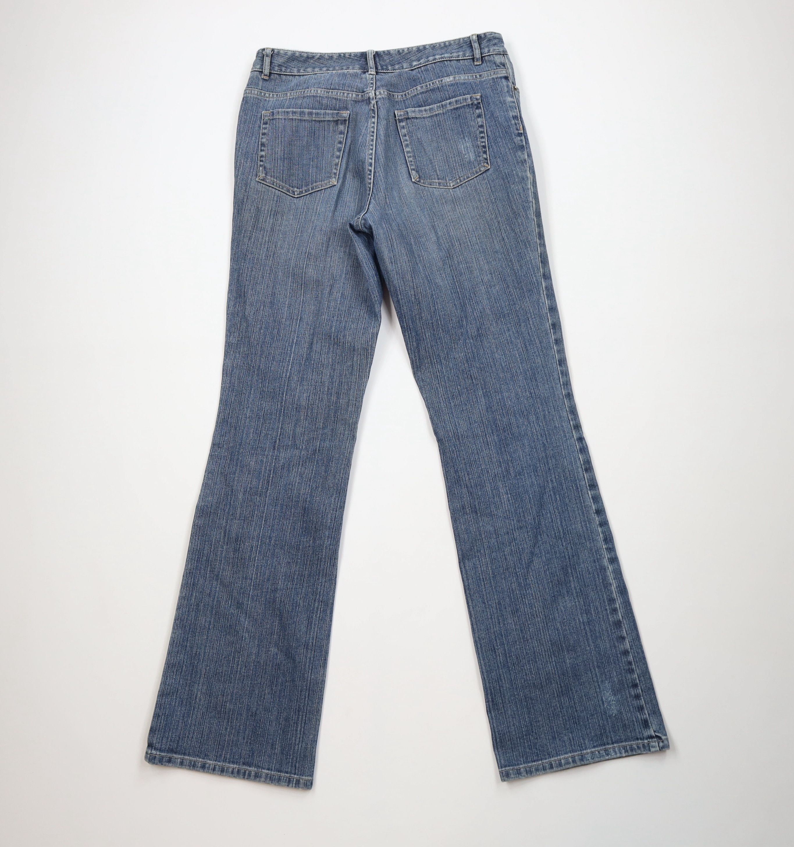 Vintage Vintage Y2K Babydoll Streetwear Wide Leg Denim Jeans Blue Size 32" / US 10 / IT 46 - 10 Thumbnail