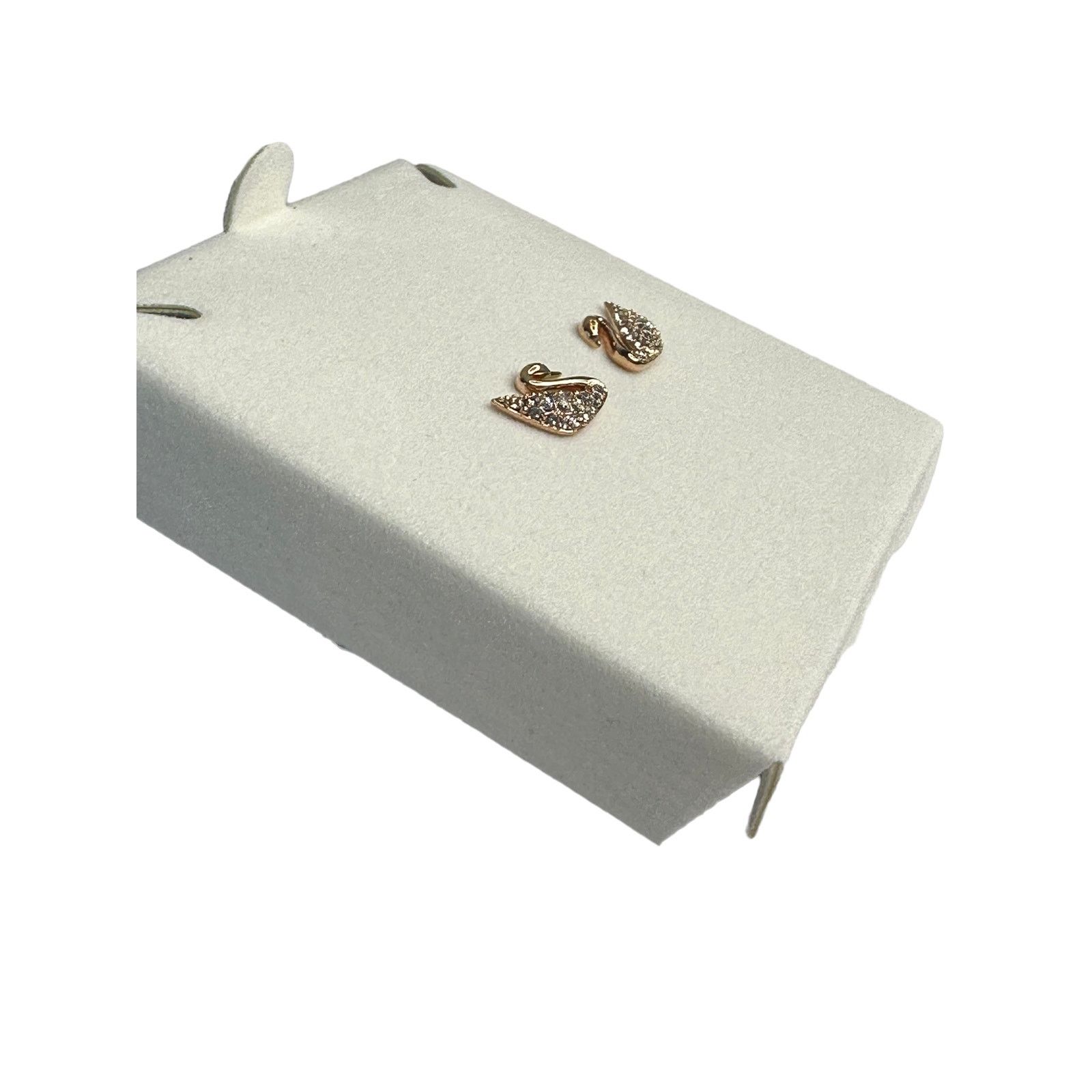 Swarovski Swarovski Swan, White, Rose gold-tone plated stud earrings Size ONE SIZE - 3 Thumbnail