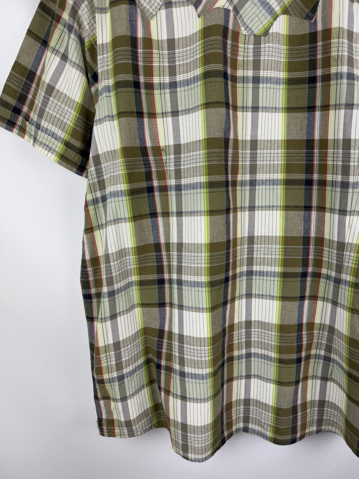 Oakley Oakley Short Sleeve Checked Plaid Outdoor Western Shirt Size US XL / EU 56 / 4 - 20 Thumbnail