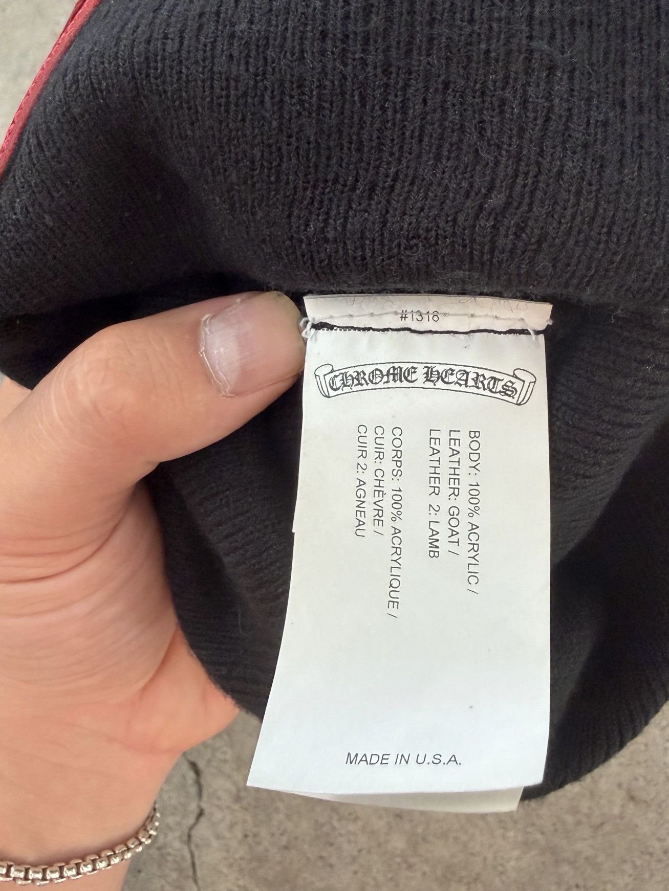 Chrome Hearts Chrome Hearts Rolling Stones Beanie Size ONE SIZE - 7 Thumbnail