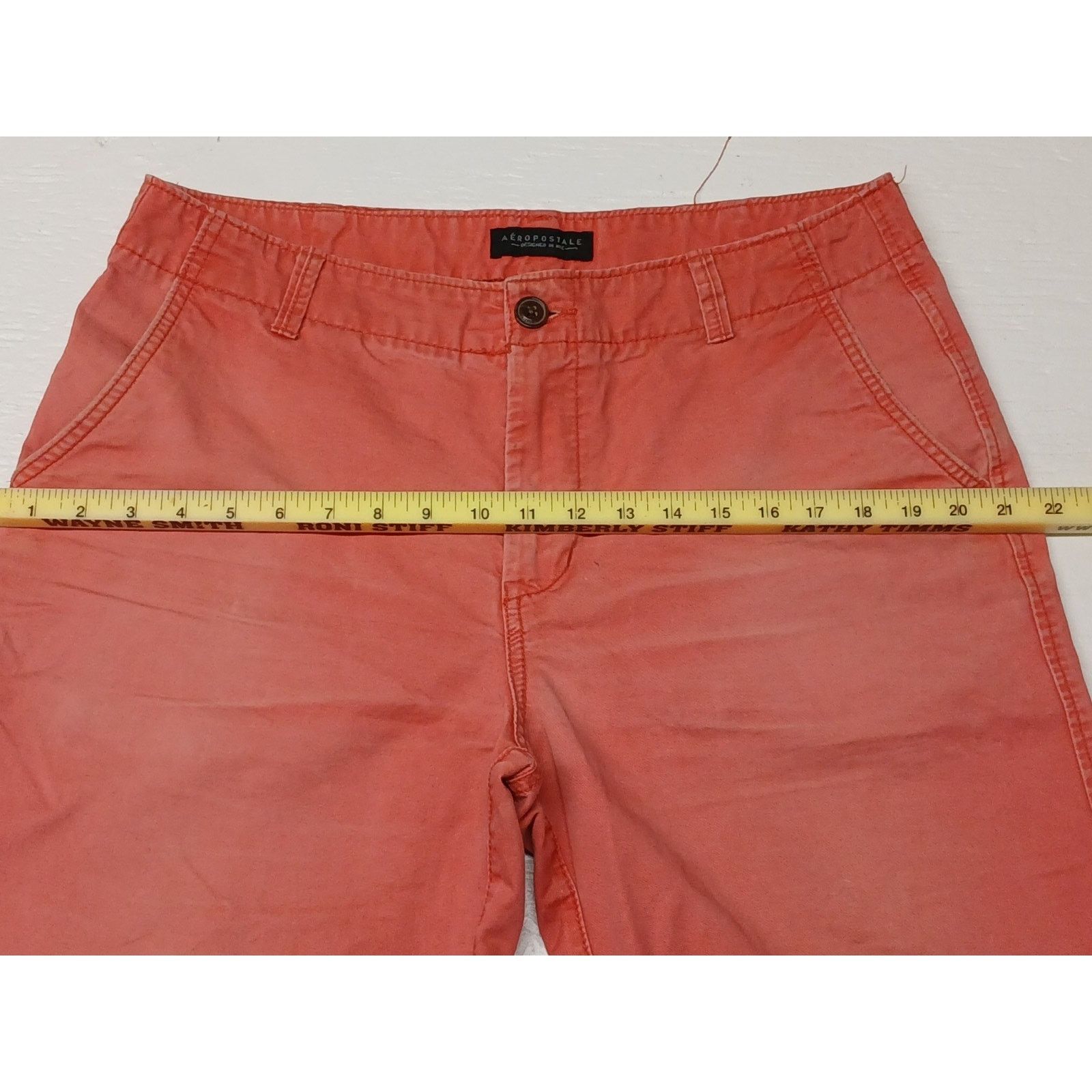 Aeropostale Aéropostale Red (33) Khaki Dress Casual Comfort Fit Shorts Size US 33 - 4 Thumbnail