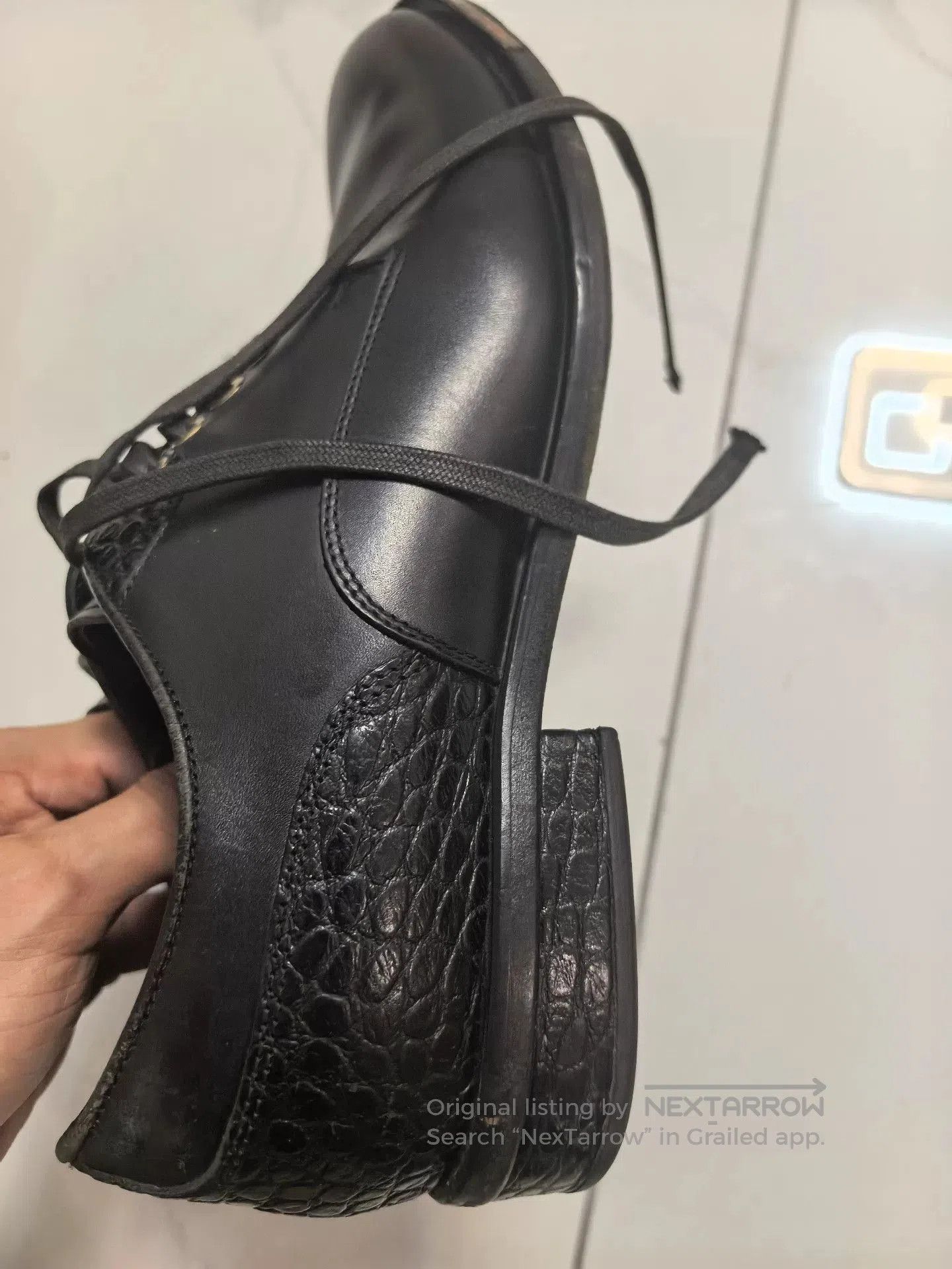 Versace Versace Medusa Metallic Trim Leather Shoes. Size US 6.5 / EU 39-40 - 3 Thumbnail