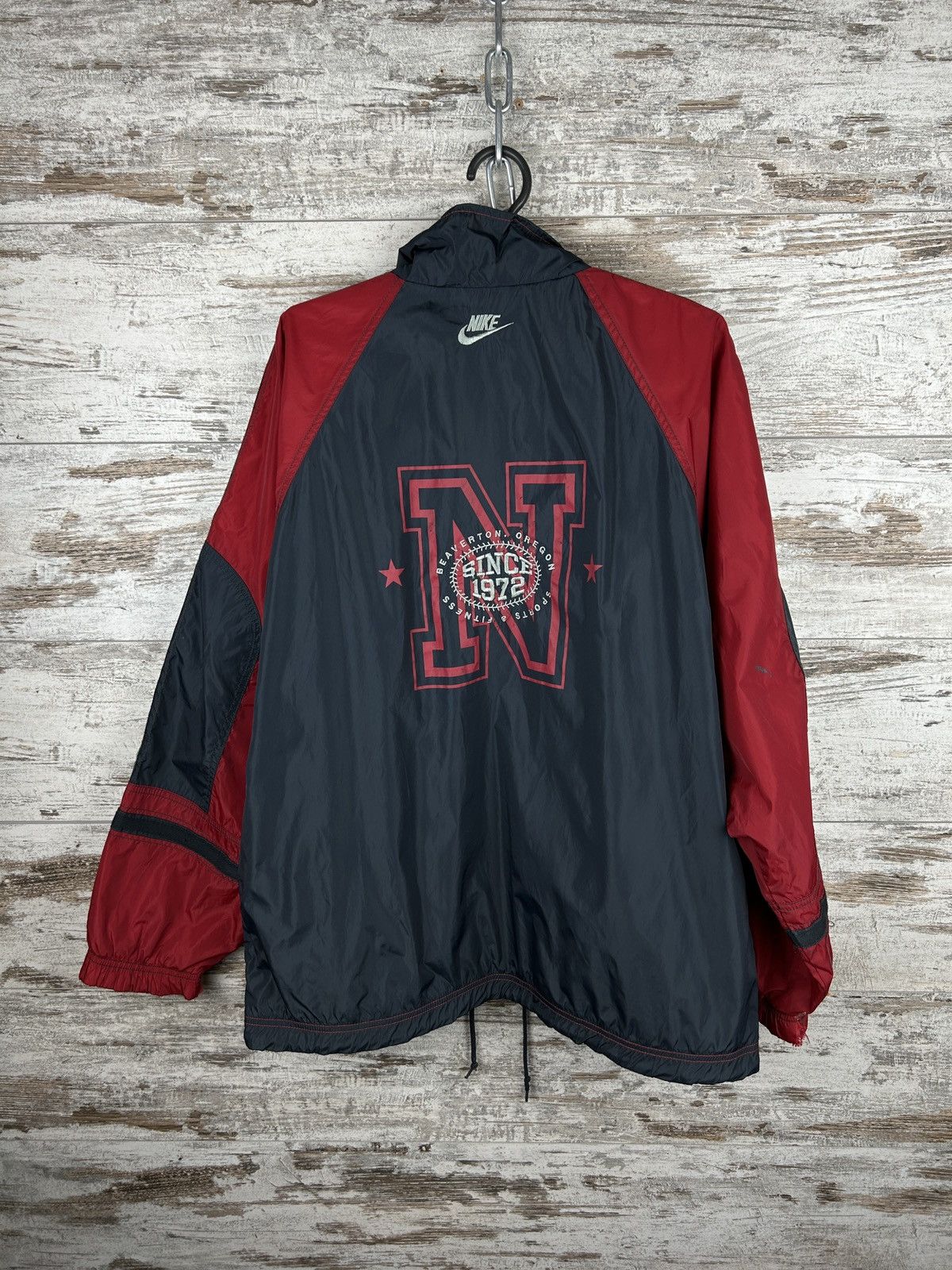 Nike Mens Vintage Nike Track Jacket nylon big logo y2k rare 90s Size US S / EU 44-46 / 1 - 12 Thumbnail