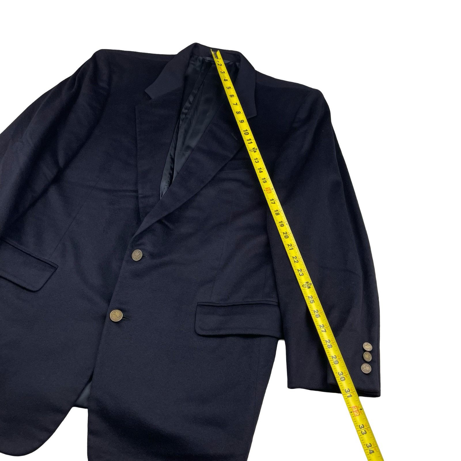 Hickey Freeman Hickey Freeman Men’s 100% Cashmere 2-Button Blazer Jacket Na Size 44L - 12 Thumbnail