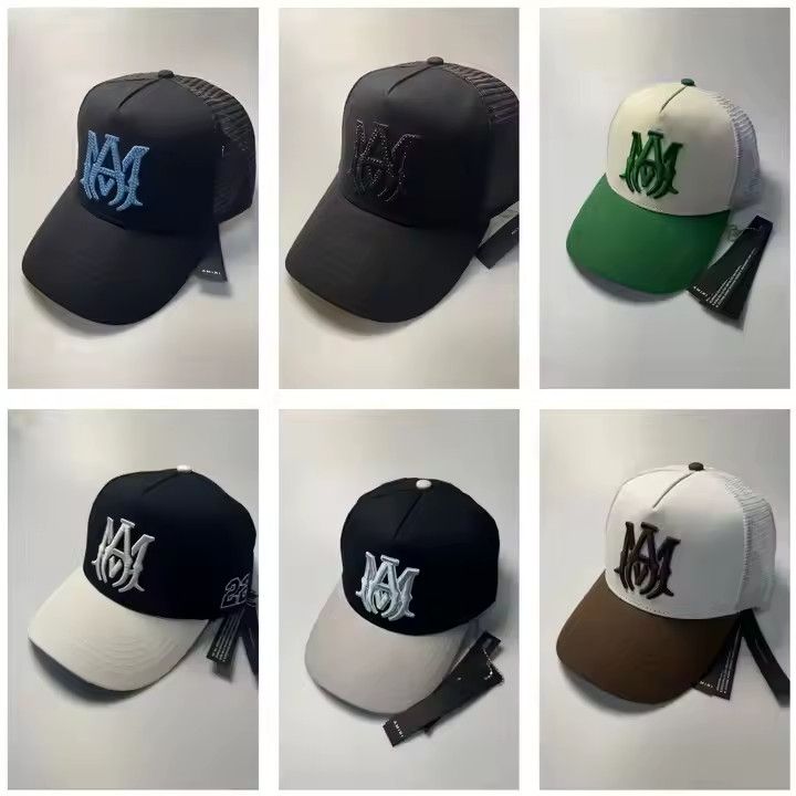 Other Retro Style “A M” Mesh Trucker Hat – Adjustable Size ONE SIZE - 2 Thumbnail