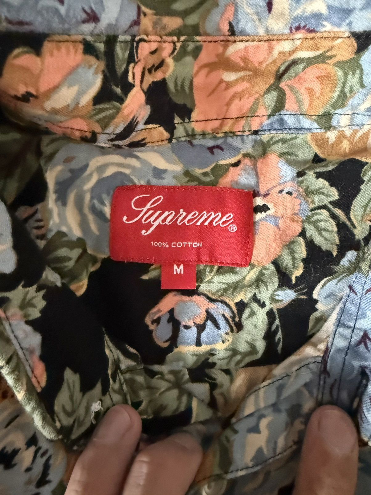 Supreme Supreme 2014 floral shirt black Size US M / EU 48-50 / 2 - 4 Thumbnail