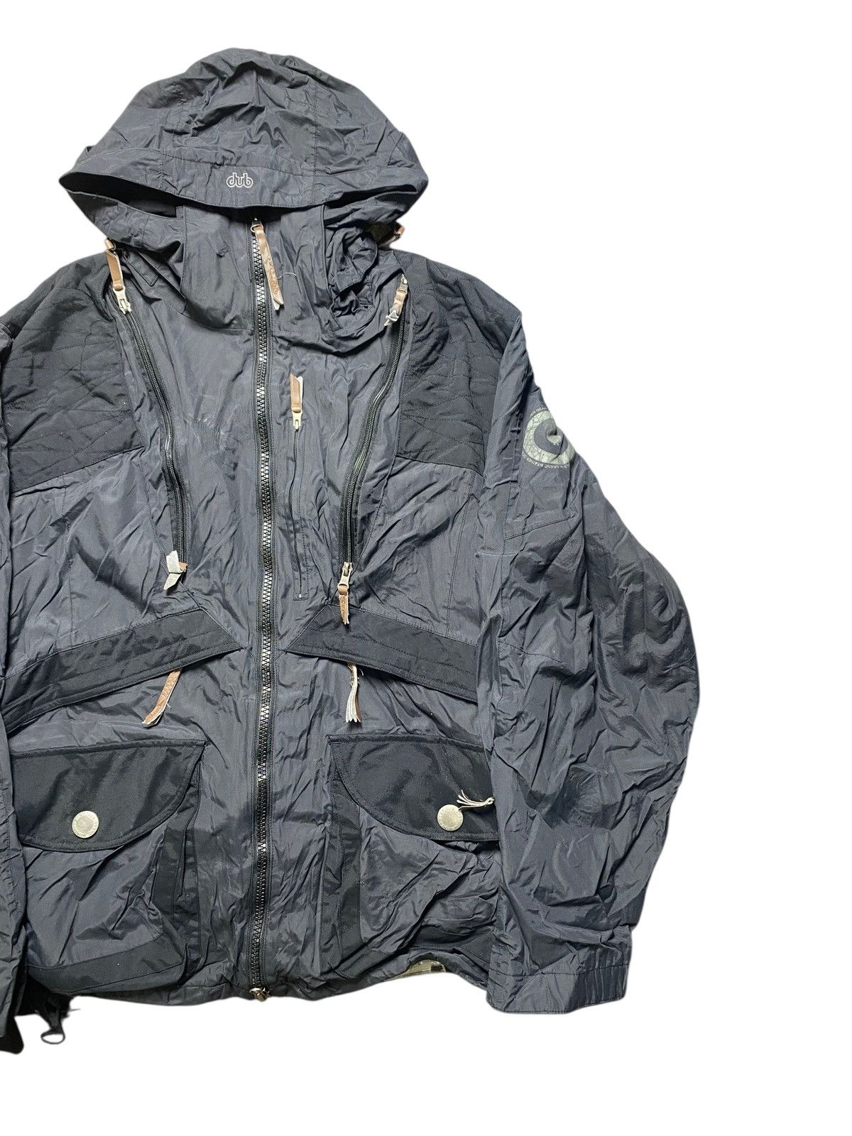 Japanese Brand VINTAGE JAPANESE BRAND DUB JACKET TACTICAL ZIPPER HOODIE Size US XL / EU 56 / 4 - 2 Thumbnail