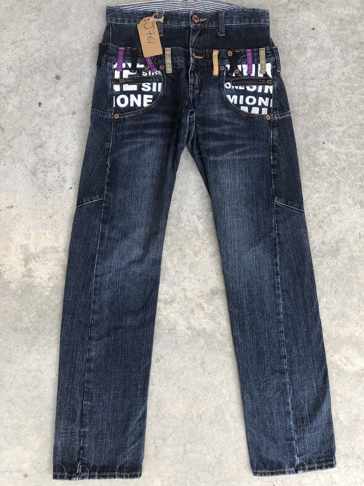 Hysteric Glamour Japanese Sirmione Double Waist Distressed Jeans Size US 29 - 1 Thumbnail