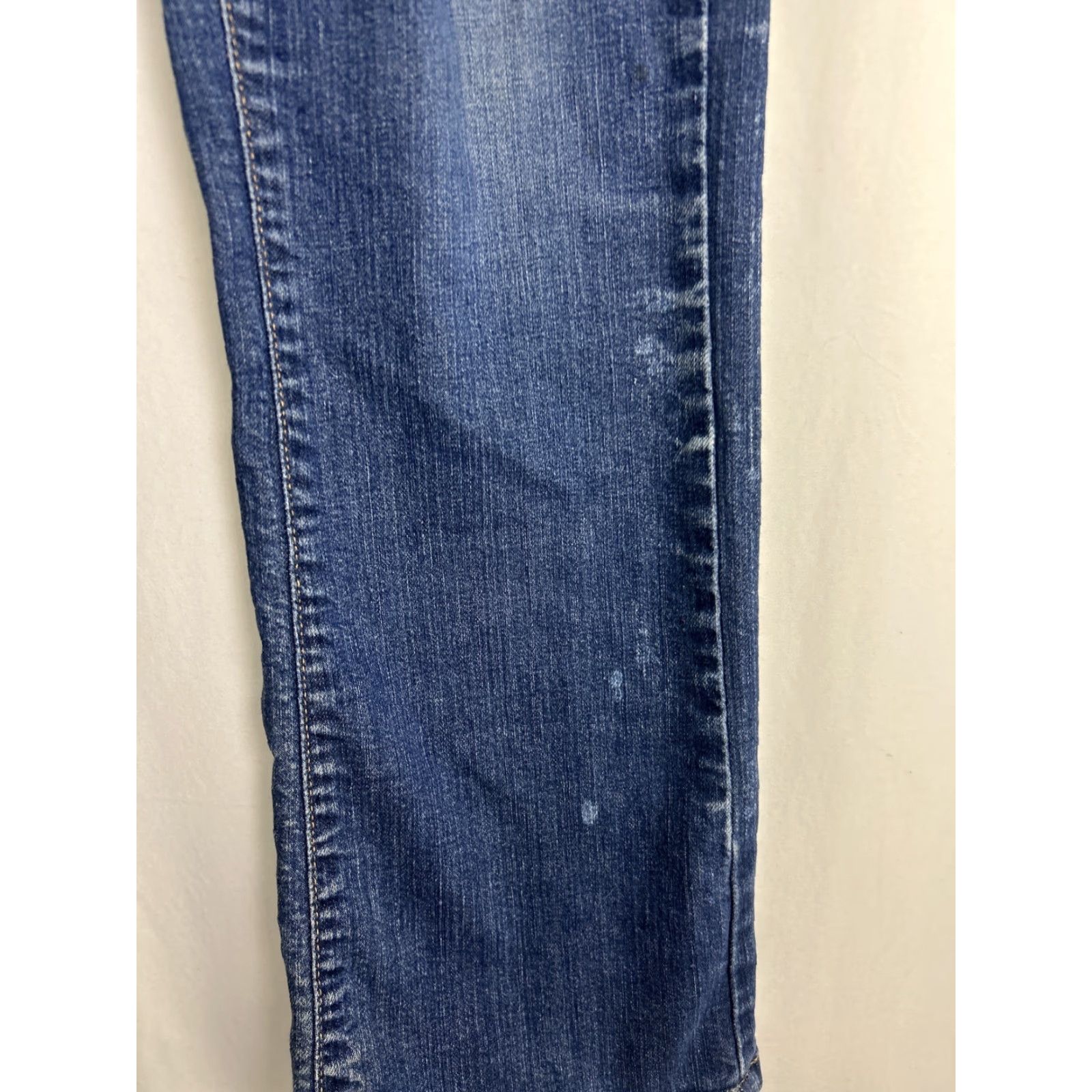 Vintage L.L. Bean Jeans Womens 12 Regular Classic Fit Stretch Denim Medium High Rise 31" Waist 28" Inseam Blue 5-Pocket Button Zip Machine Washable Size 34" / US 12 / IT 48 - 3 Thumbnail