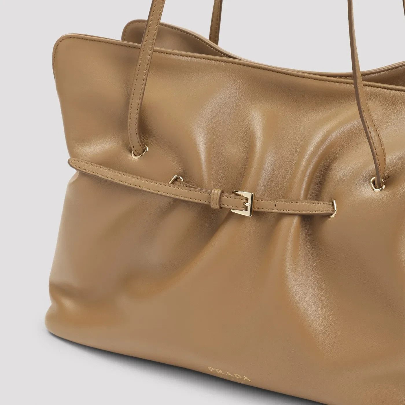 Prada PRADA Dada Medium Caramel Leather Shoulder Bag New & Authent Size ONE SIZE - 4 Thumbnail