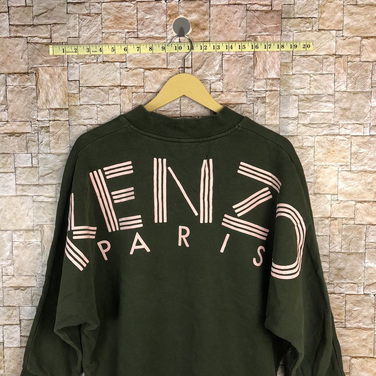 Japanese Brand Kenzo Paris Green Sweatshirt #A426 Size US S / EU 44-46 / 1 - 2 Thumbnail