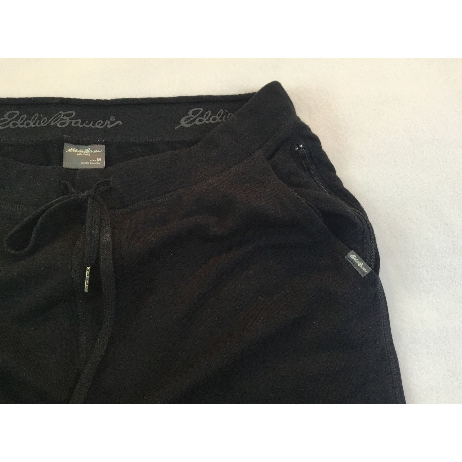 Eddie Bauer Eddie Bauer Size Med Black Lounge Pants Pull-on Adjustable Size US 34 / EU 50 - 3 Thumbnail