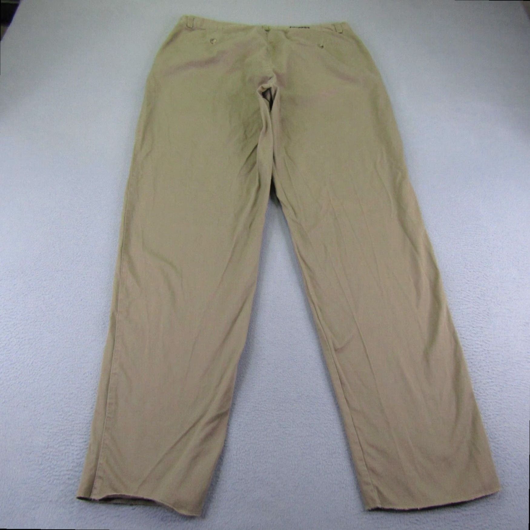 Nike VINTAGE Nike Mens Chino Pants Beige 40x36 Straight Leg Cotton Pleated Golf Sports Size US 40 / EU 56 - 4 Thumbnail