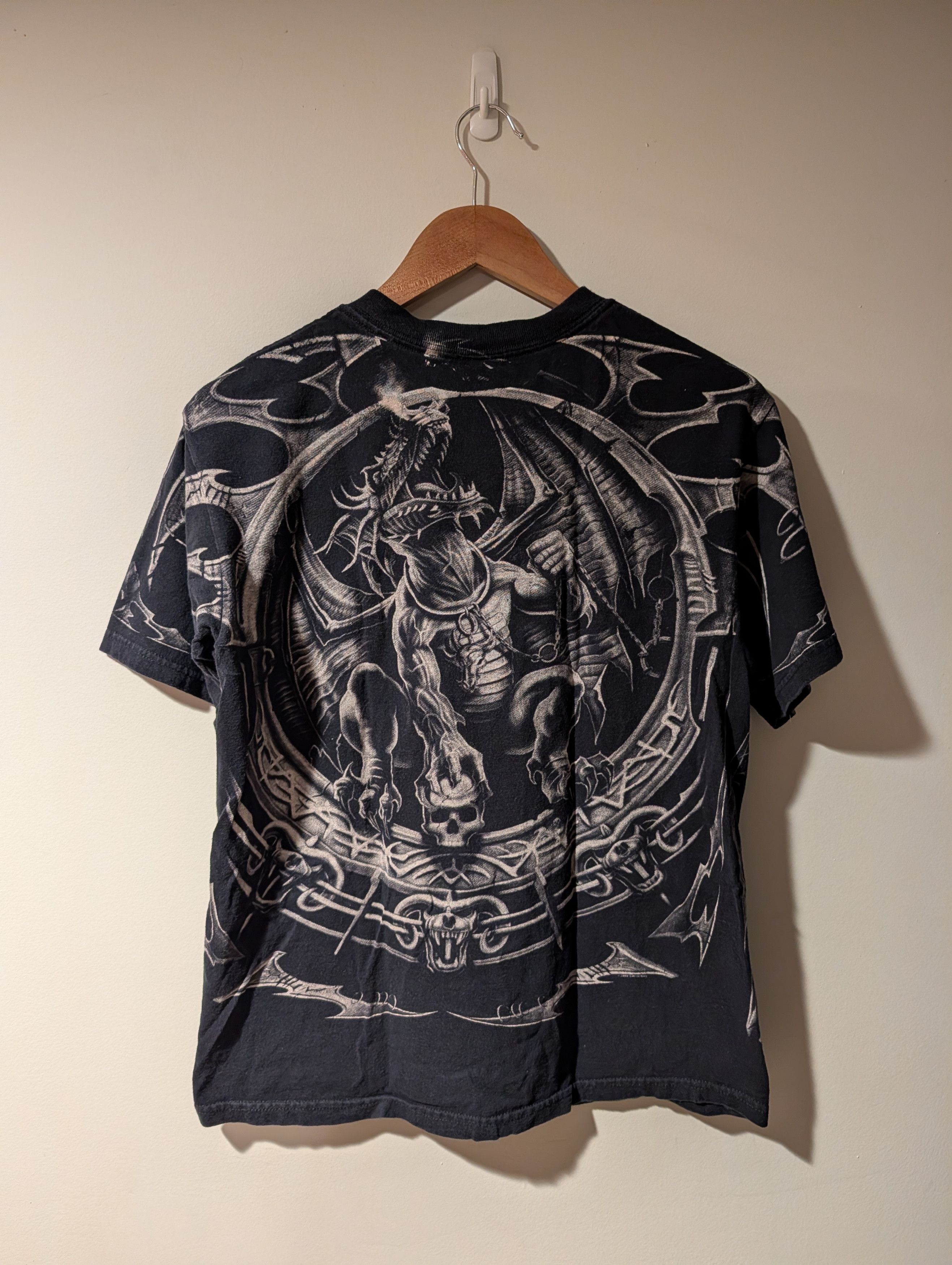 Liquid Blue Vintage 2008 Dragon All Over Print Mythical Fantasy T-Shirt Size US M / EU 48-50 / 2 - 4 Thumbnail