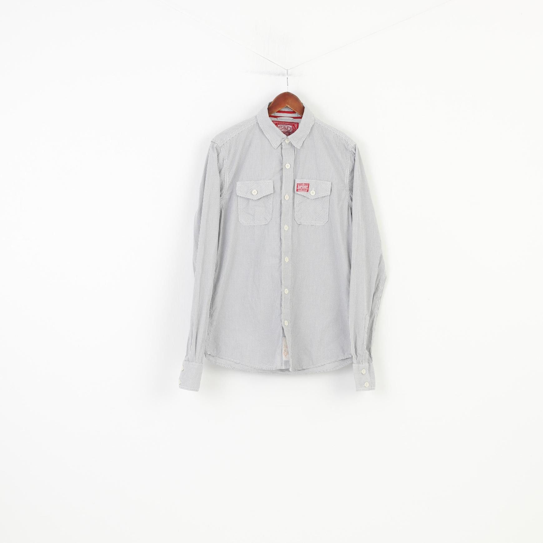 Superdry Superdry Men L Casual Shirt Long Sleeve White 10532 Size US L / EU 52-54 / 3 - 1 Thumbnail