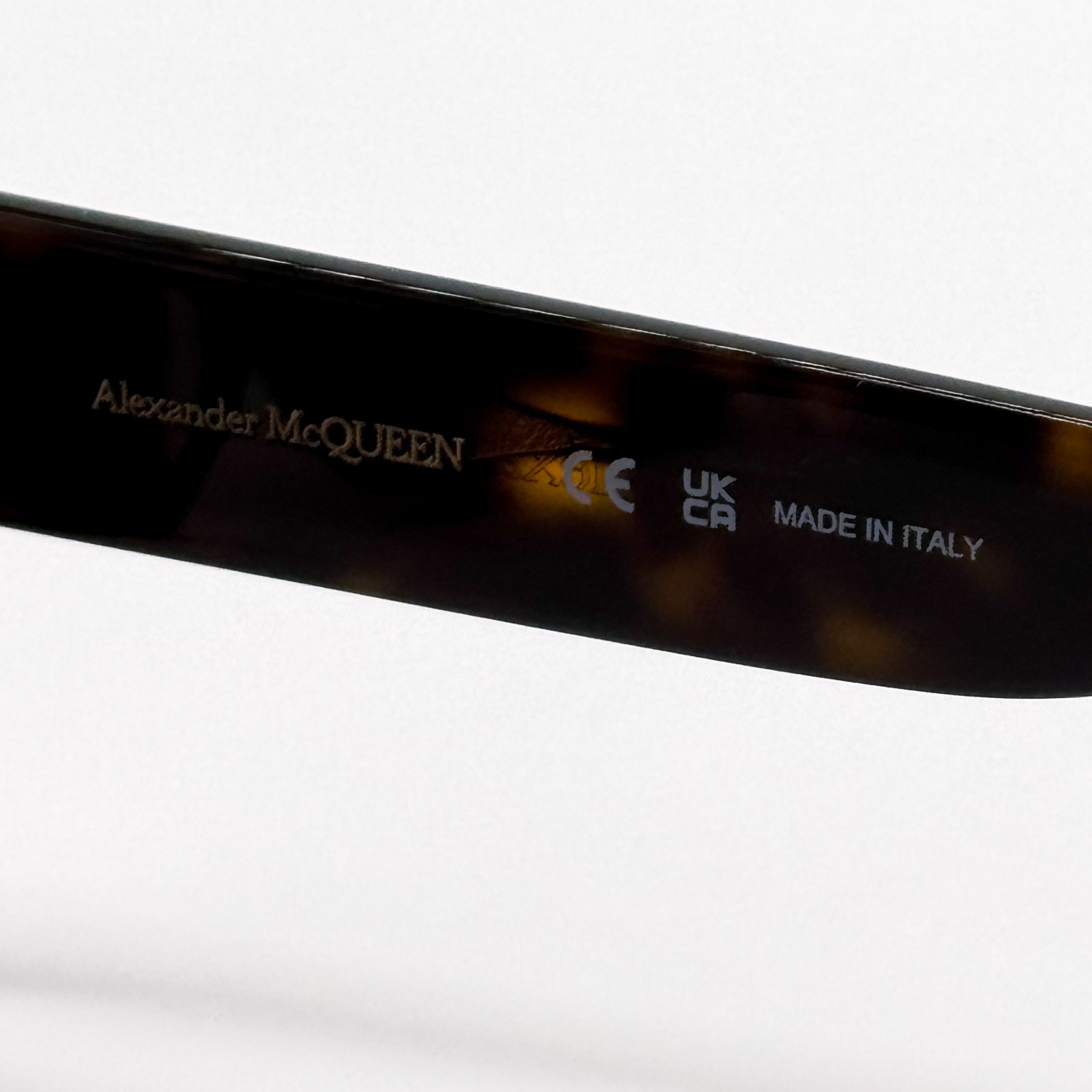 Alexander McQueen NEW ALEXANDER MCQUEEN AM0409S 002 HAVANA SUNGLASSES Size ONE SIZE - 9 Thumbnail