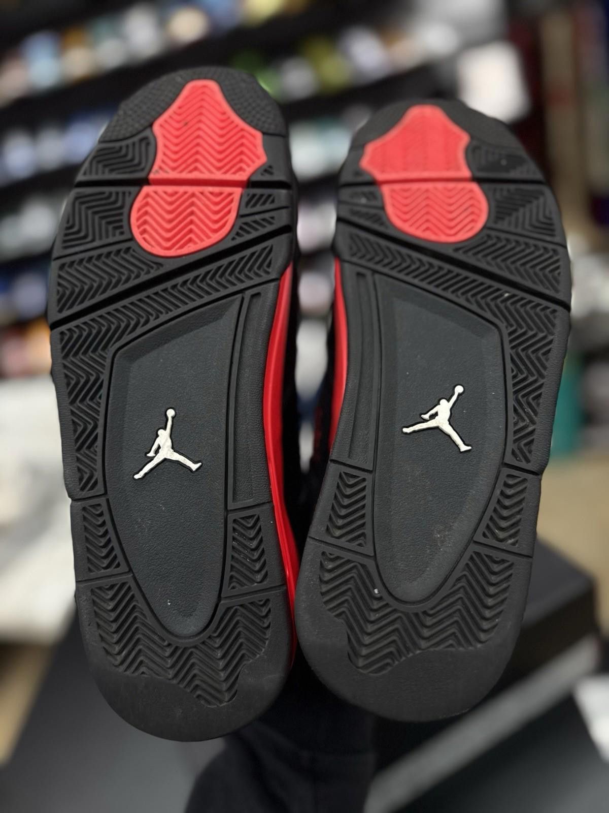 Jordan Brand Air Jordan 4 Retro “Red Thunder” USED Size 10.5 OG ALL Size US 10.5 / EU 43-44 - 12 Thumbnail
