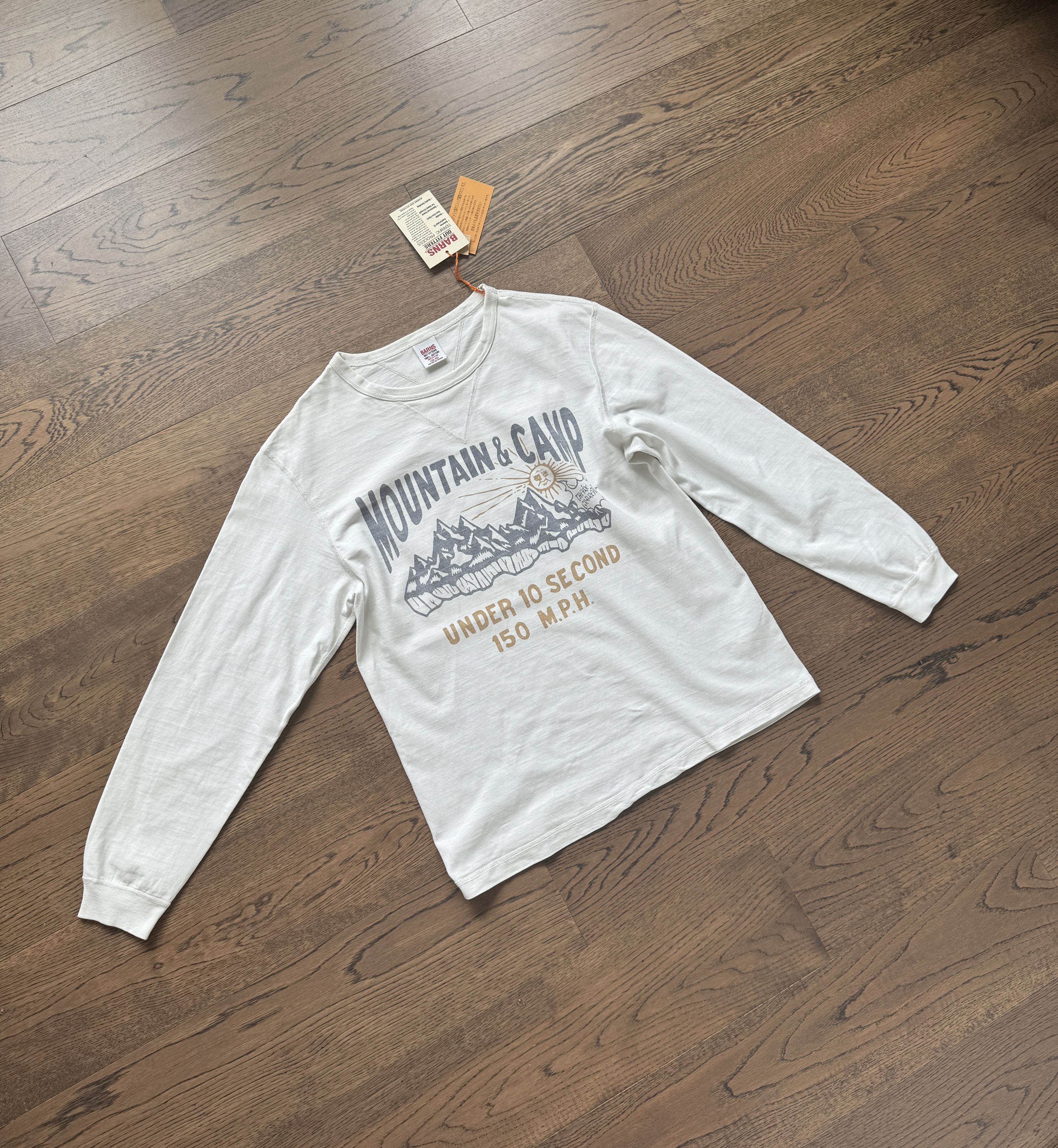 BARNS OUTFITTERS Barns Japan Mens Double V Gusset COZUN Long Sleeve T Shirt Size US M / EU 48-50 / 2 - 1 Thumbnail