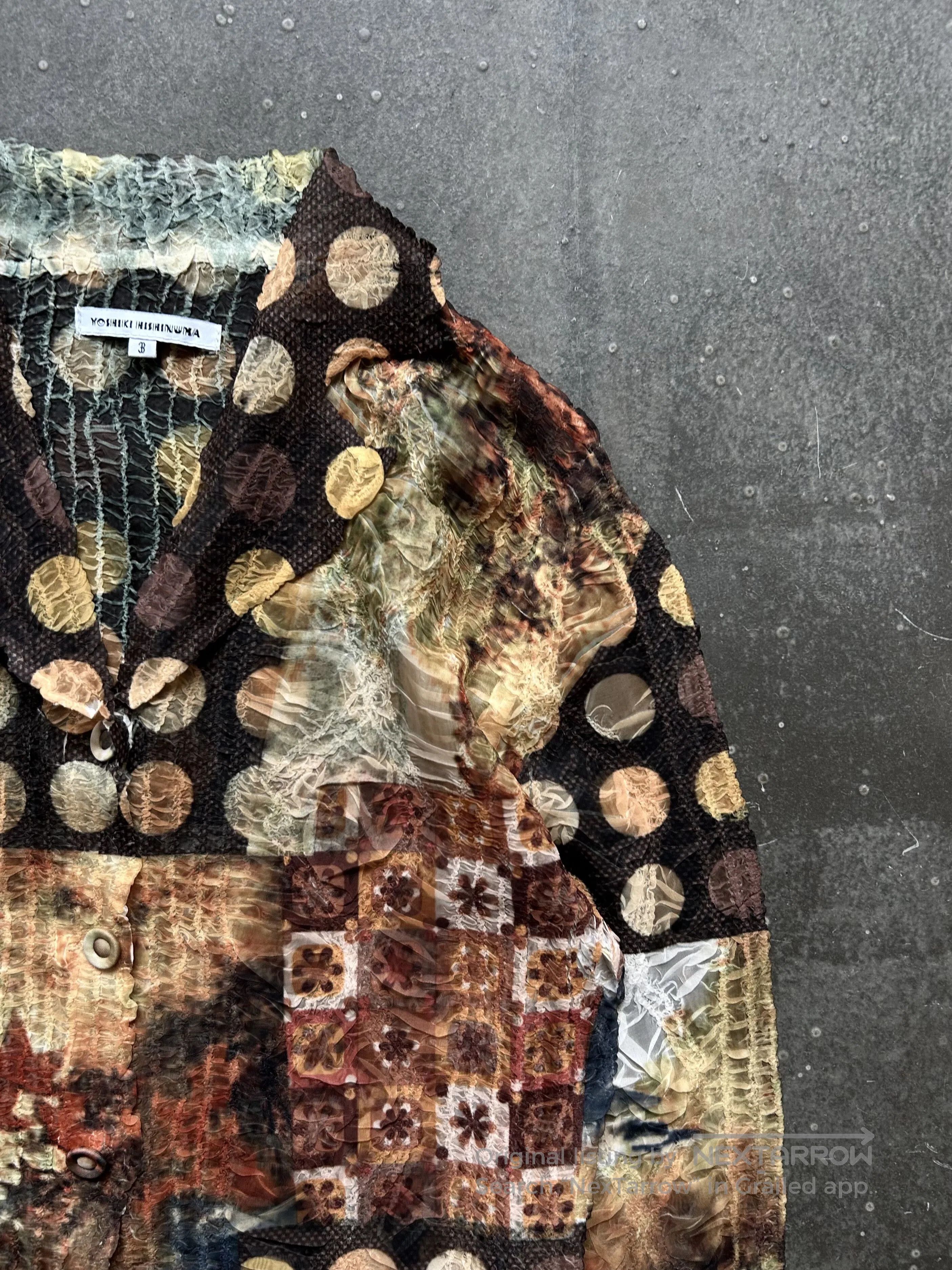 Yoshio Kubo patterned pleated shirt by yoshiki hishinuma. Size US M / EU 48-50 / 2 - 9 Thumbnail