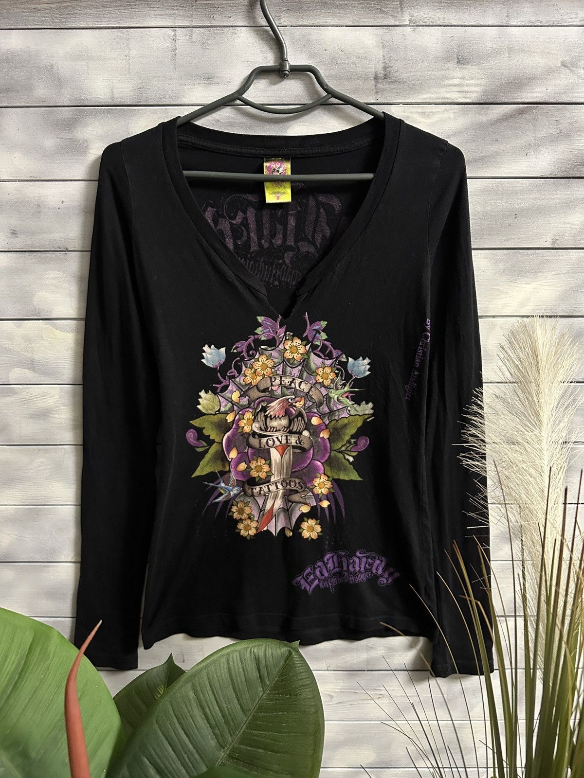 Ed Hardy Rare Vintage Ed Hardy by Christian Audigier Designer Y2K Size S / US 4 / IT 40 - 1 Thumbnail