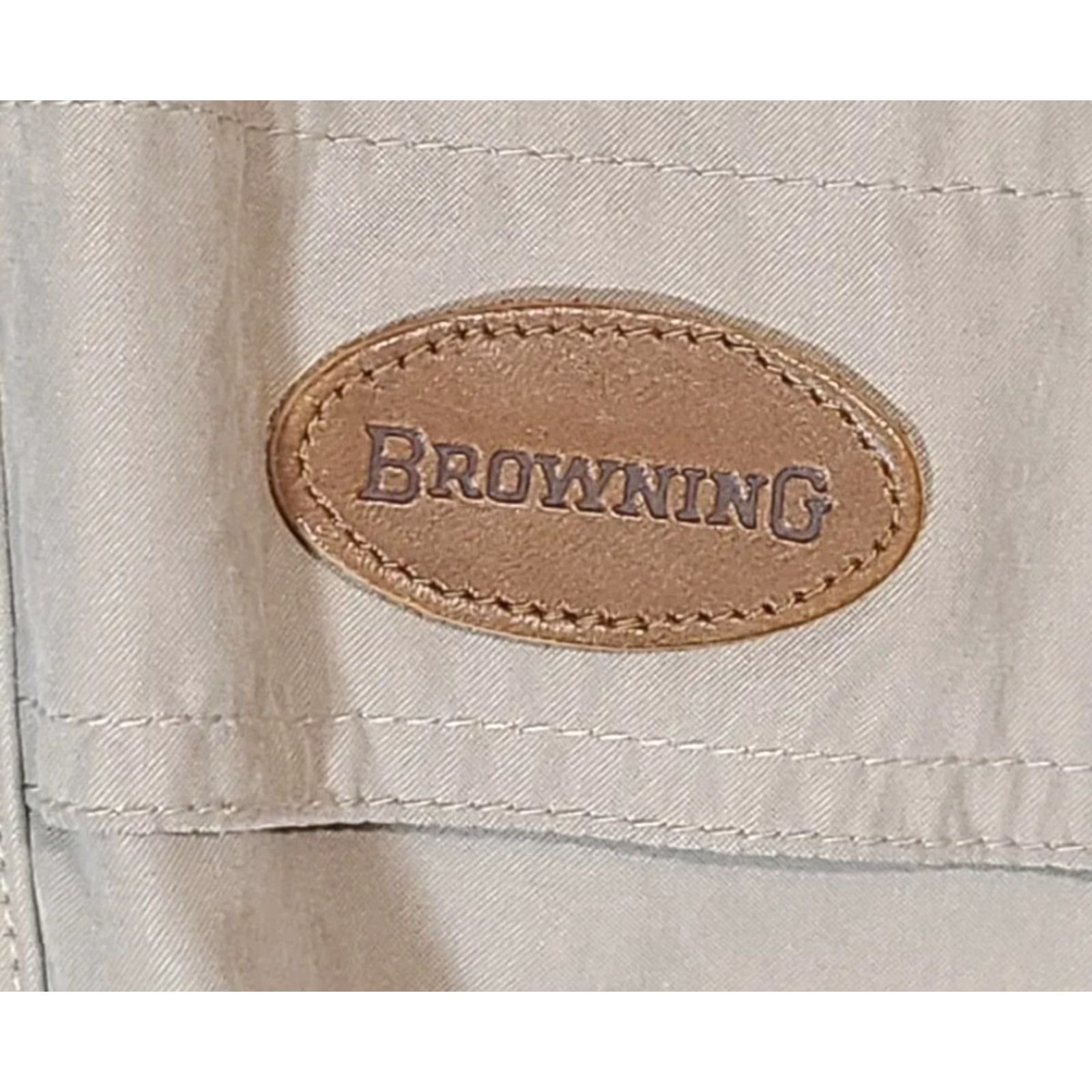 Vintage Browning Ventured Full Zip Bomber Jacket Mens Large Brown Vintage Poly/Nylon Casual Winter Spring Fall Size US L / EU 52-54 / 3 - 7 Thumbnail