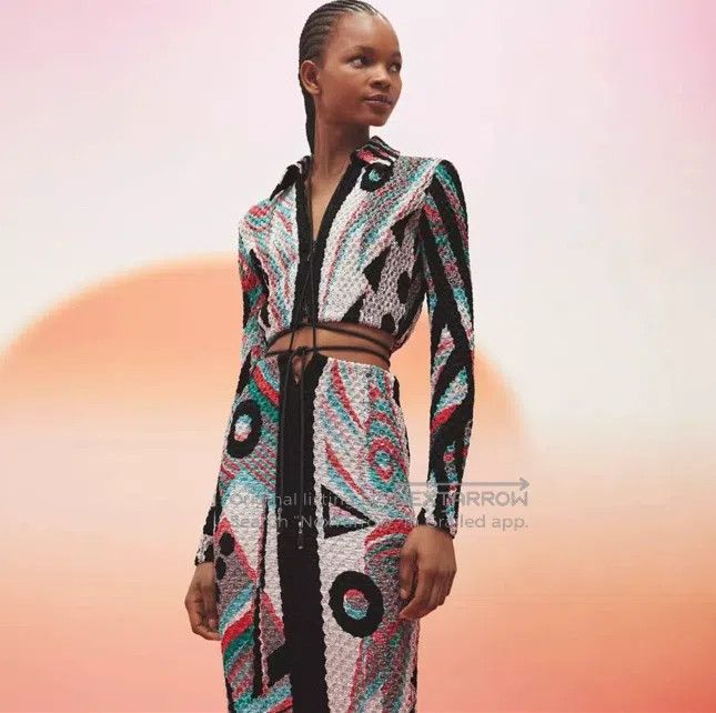 Hermes Hermes 23ss Julia's Dream Silk Printed Pleated Knit Set Size XS / US 0-2 / IT 36-38 - 1 Thumbnail