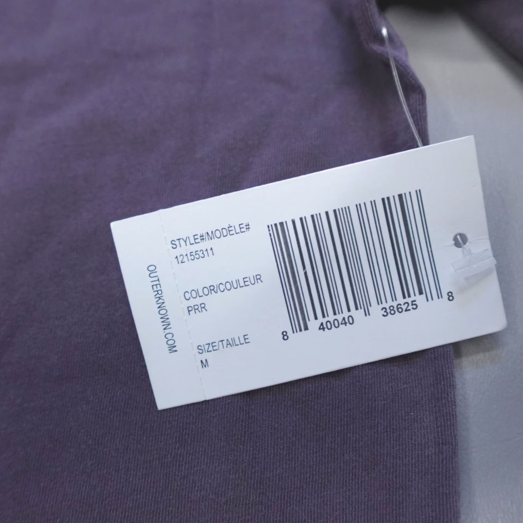 Outerknown Outerknown Surfing Hollow Days Purple S/S Organic Cotton T-Shirt Men's M Size US M / EU 48-50 / 2 - 3 Thumbnail