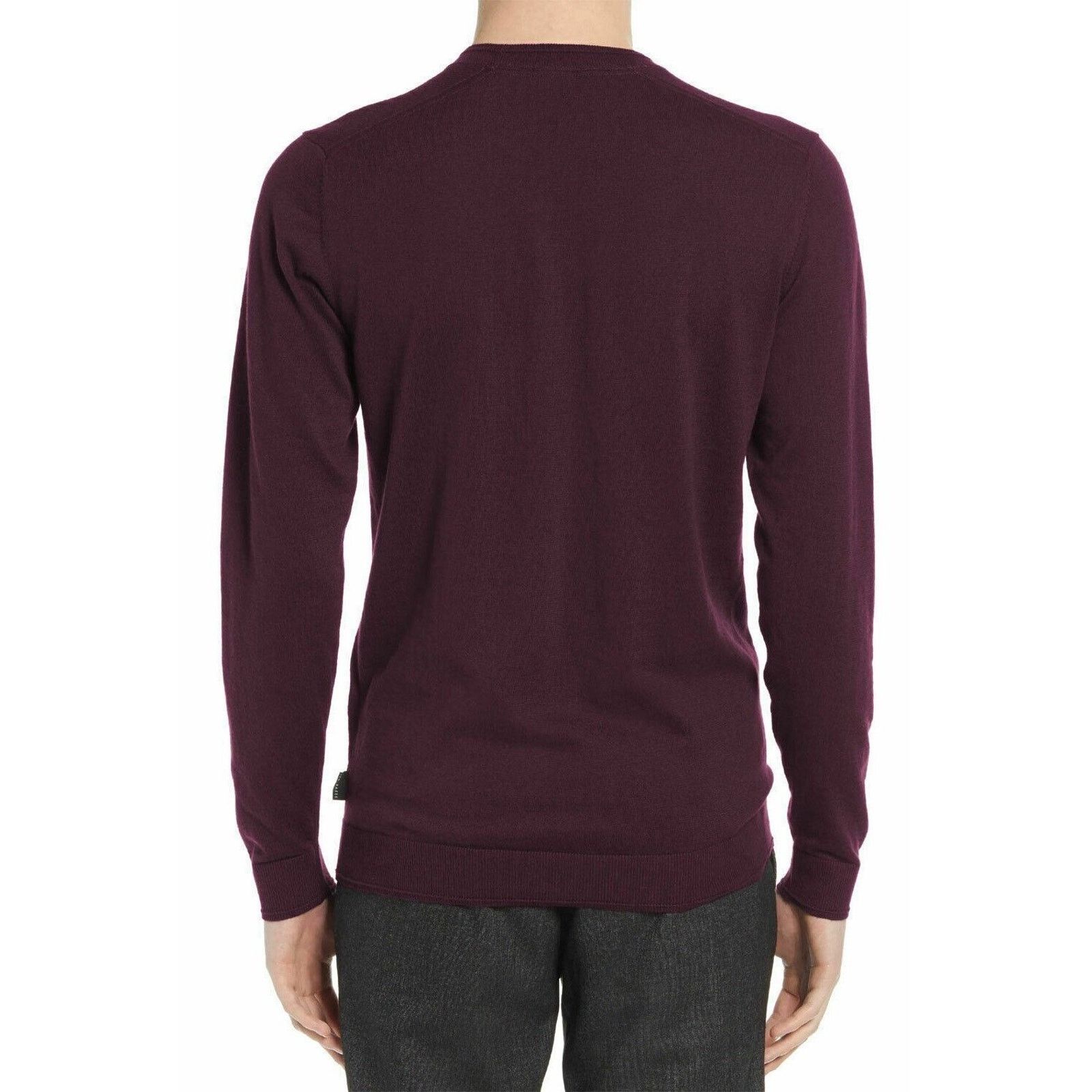 Ted Baker Ted Baker London Men's Purple Slim Crew Sweater Size 5 / XL Size US XL / EU 56 / 4 - 2 Thumbnail