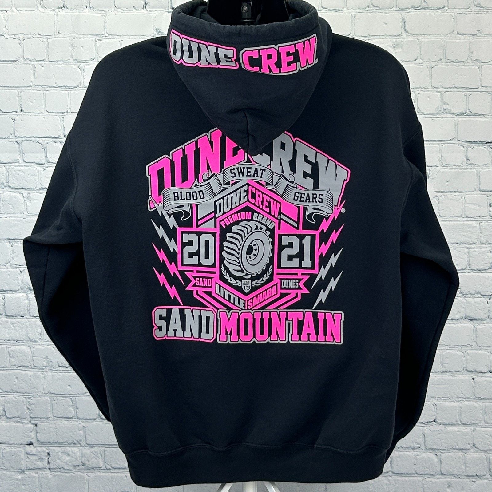 Port & Company Dune Crew Little Sahara Sand Mountain Hoodie Hooded Black XL Size US XL / EU 56 / 4 - 3 Thumbnail