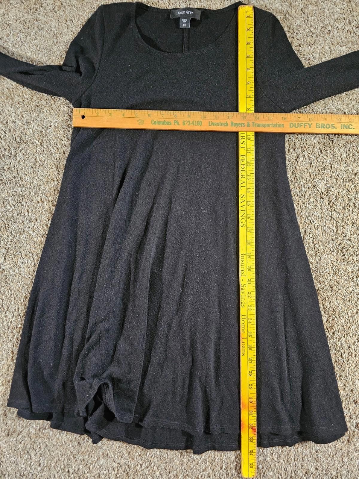 Other Karen Kane Black XS Dress Shirt Made In USA Size XS / US 0-2 / IT 36-38 - 3 Thumbnail