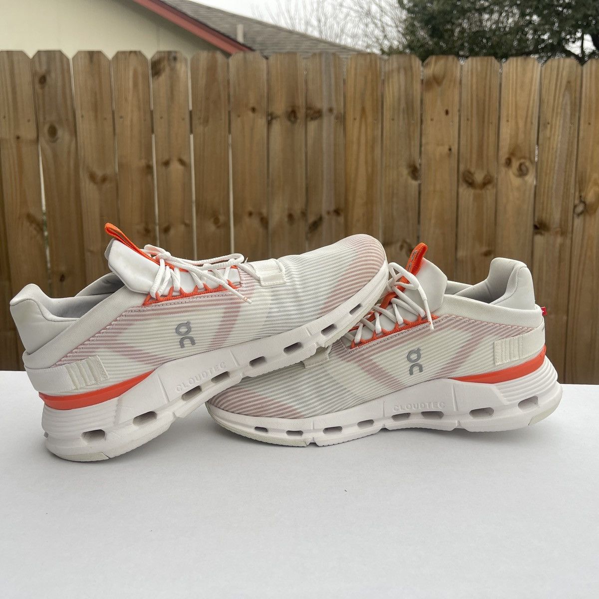 On On Cloudnova Void Undyed White Flame 11 women’s / 9.5 men’s Size US 11 / IT 41 - 5 Thumbnail
