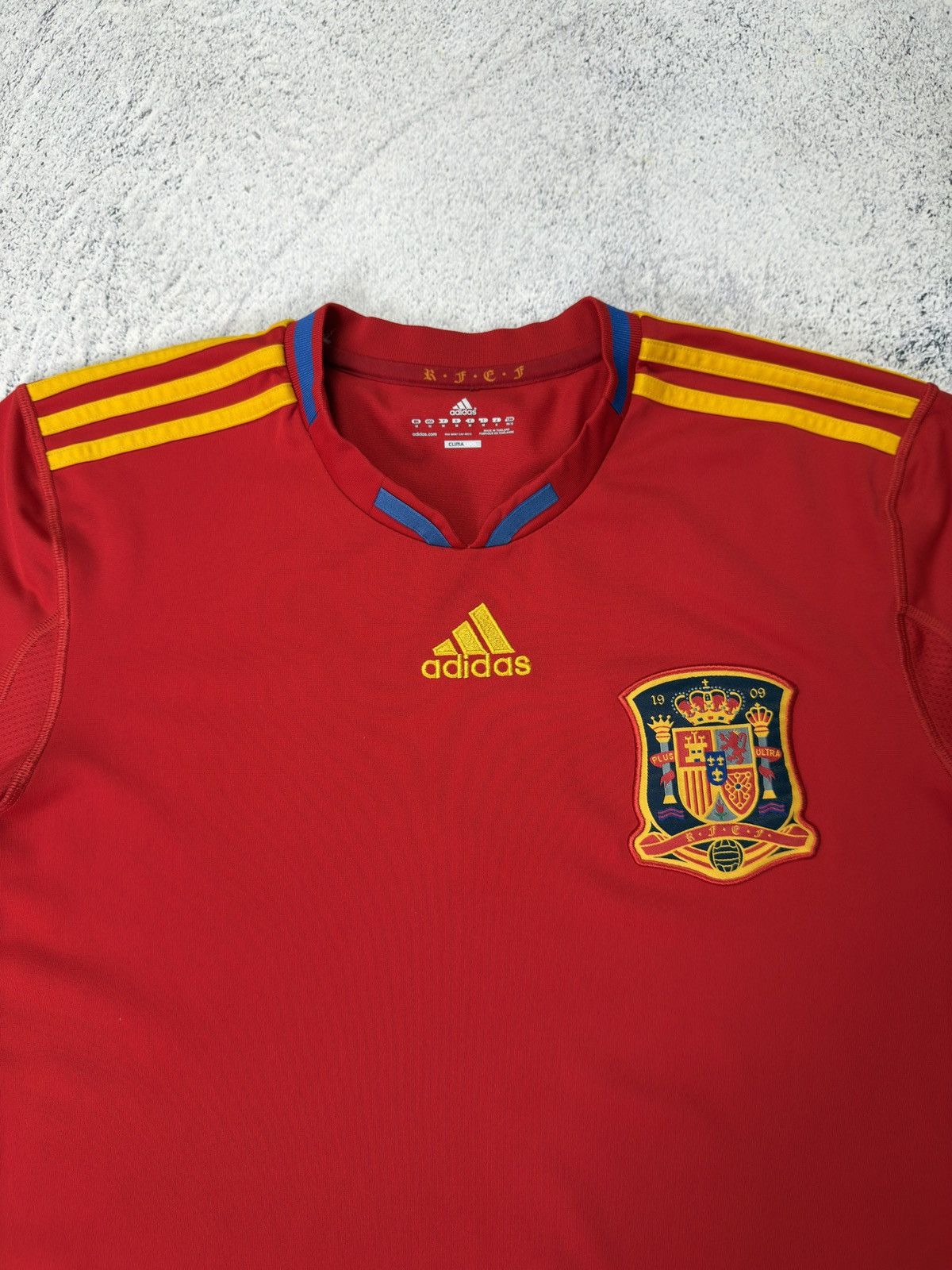 Adidas ADIDAS SPAIN 2009/2010 HOME SHIRT FOOTBALL SOCCER JERSEY 🇪🇸 Size US M / EU 48-50 / 2 - 5 Thumbnail